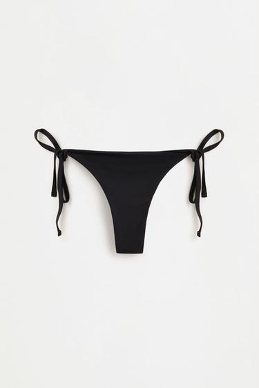 Bikini thong bottom — BLACK 1