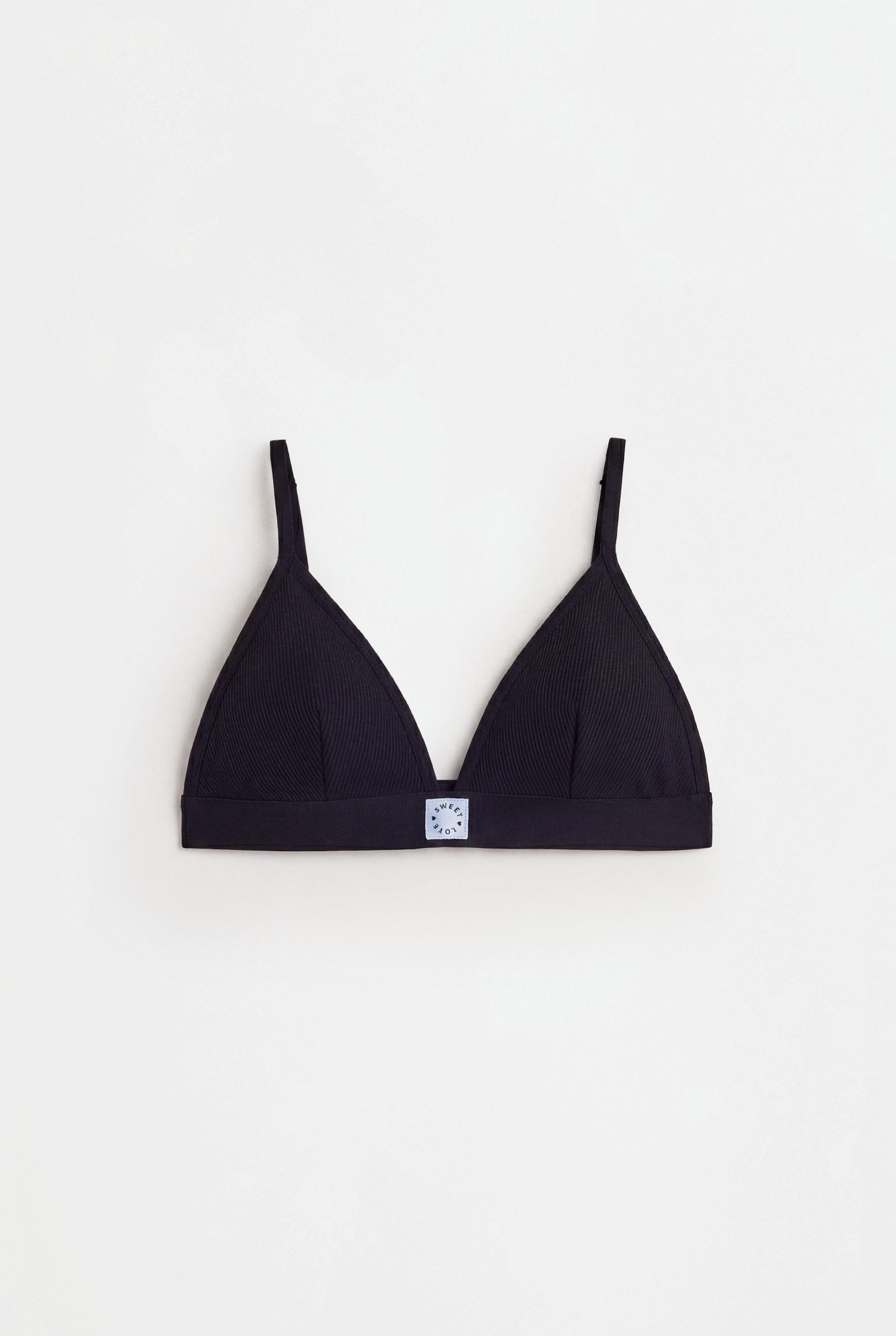 Seamless triangle top — BLACK