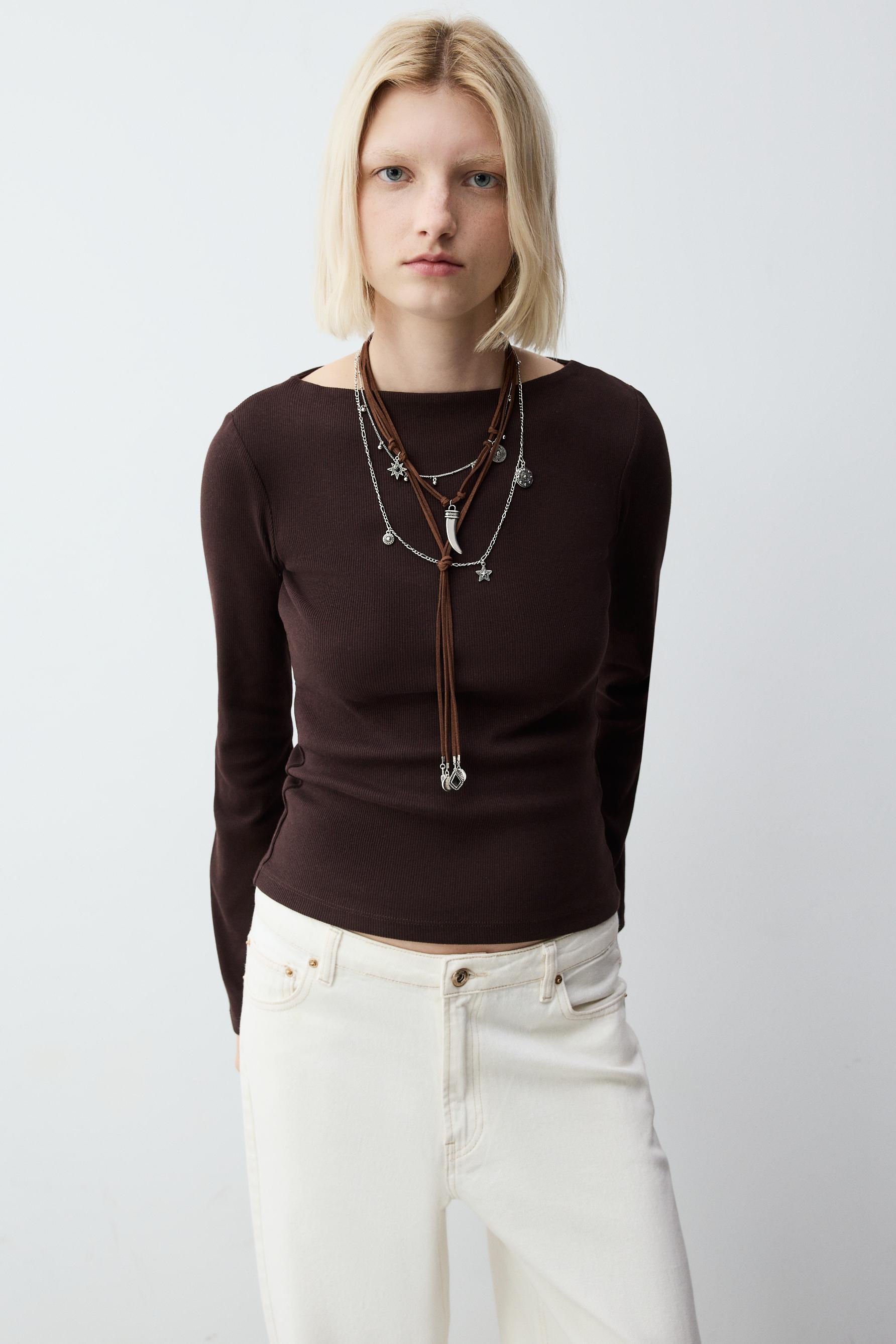 Camiseta manga acampanada