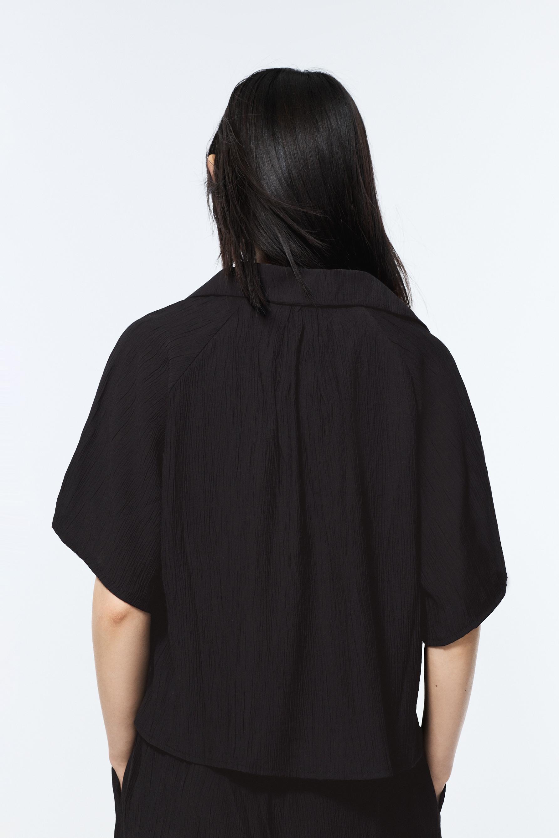 Texture shirt — BLACK