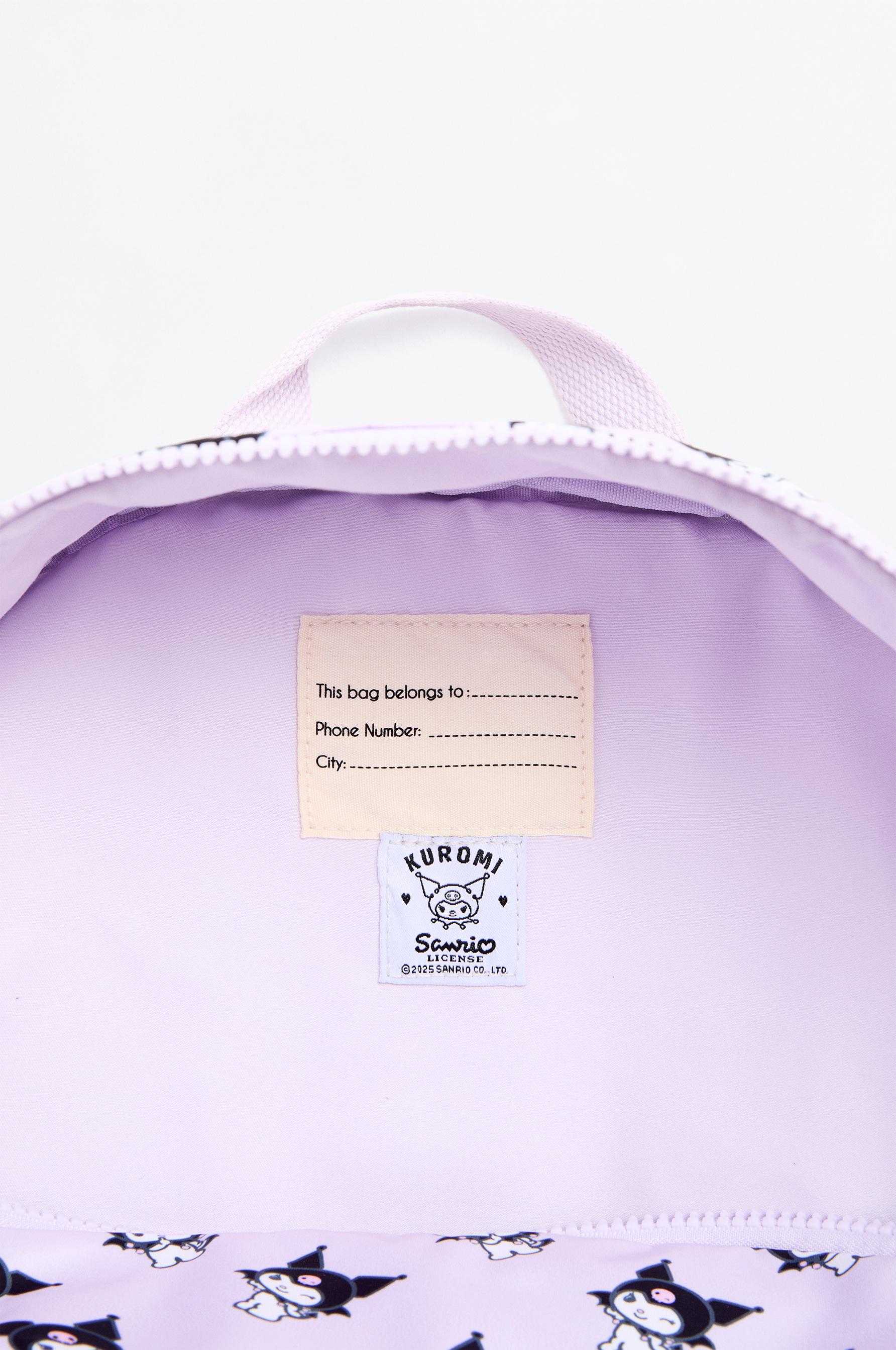 Kuromi Hello Kitty ©SANRIO school backpack — MAUVE