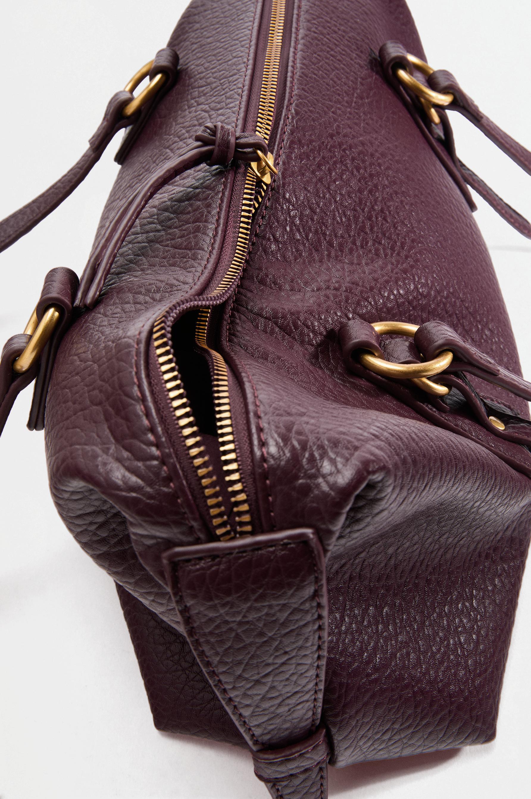 Ring shoulder bag — BURGUNDY