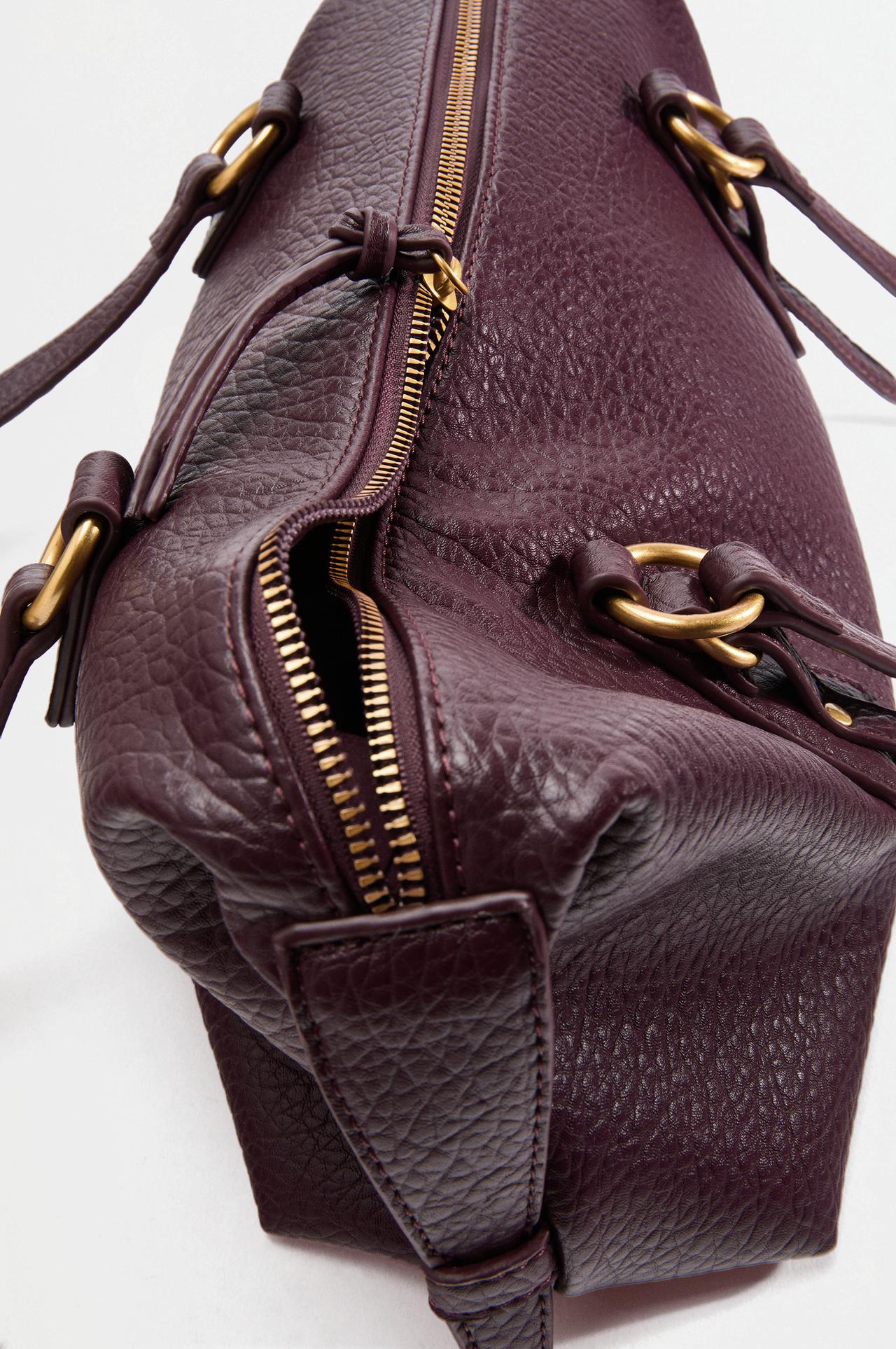 Ring shoulder bag — BURGUNDY