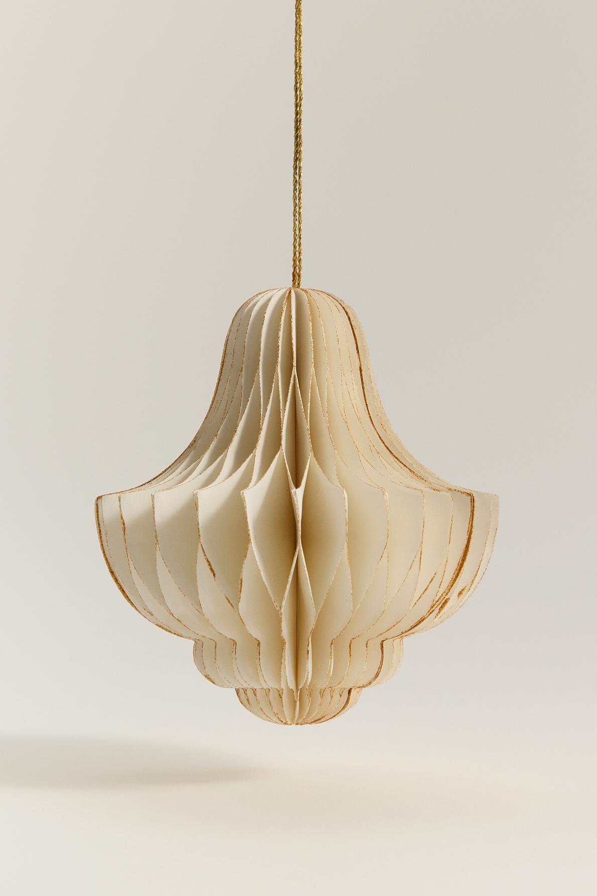 Enfeite de árvore em forma de lâmpada 10 cm