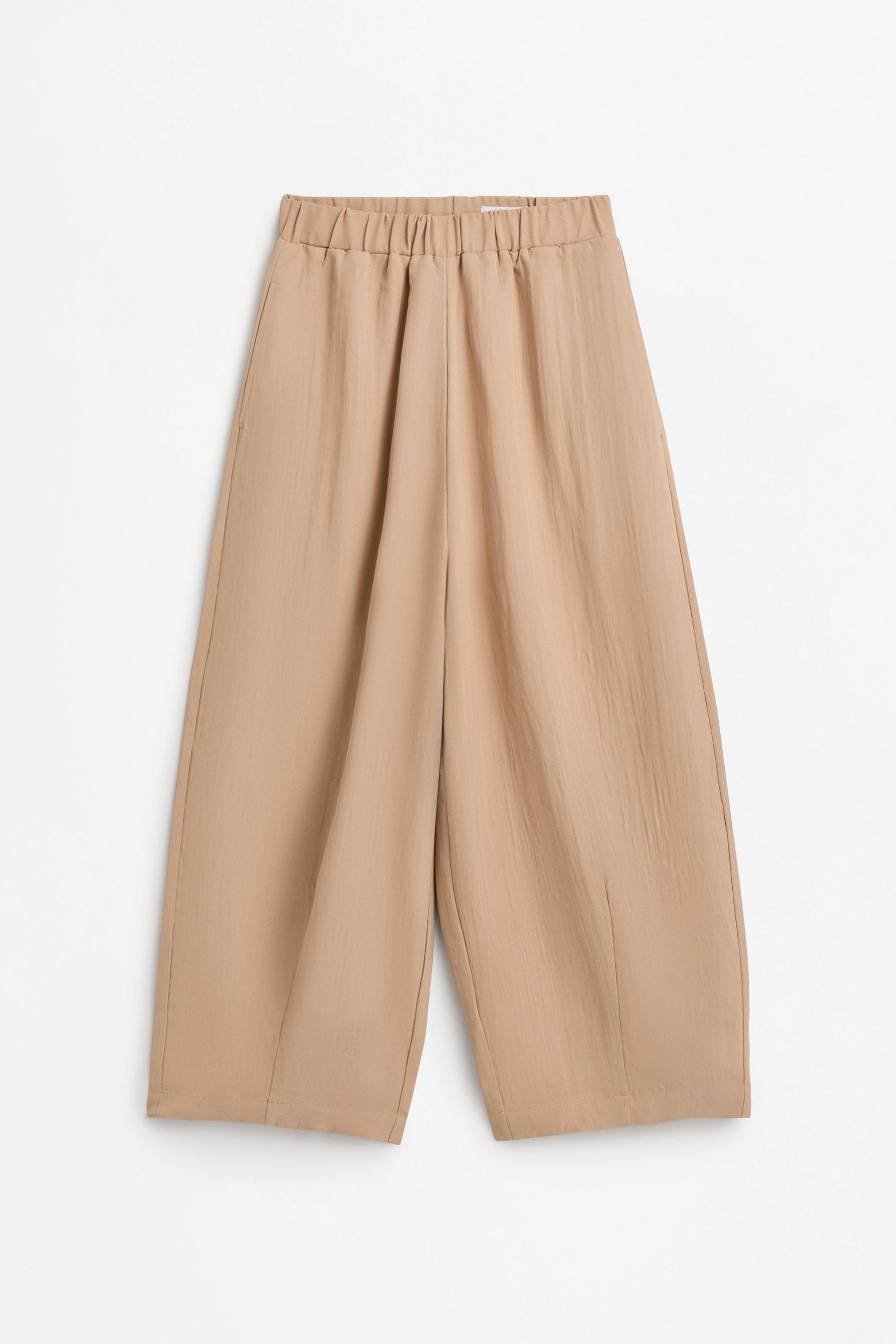 Flowing balloon trousers — LIGHT BEIGE