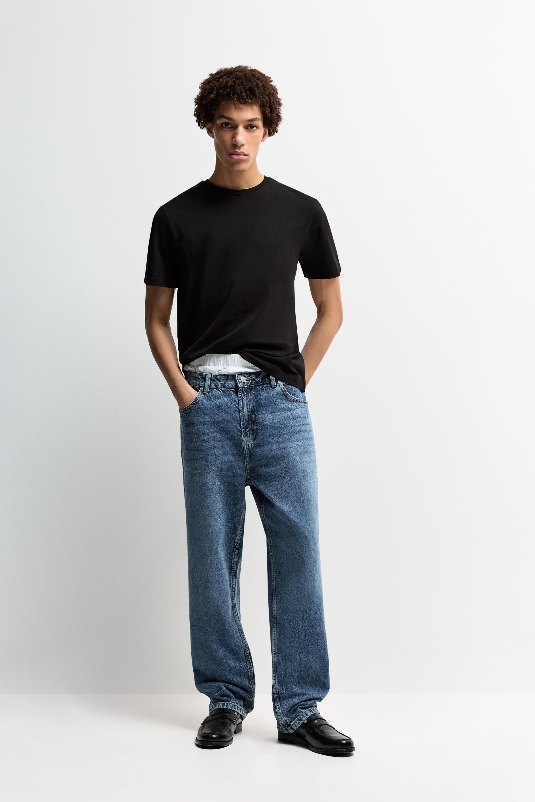 2-pack of basic T-shirts — BLACK