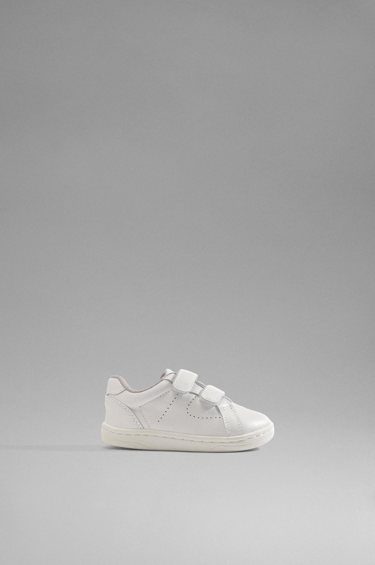 Leather slippers — WHITE