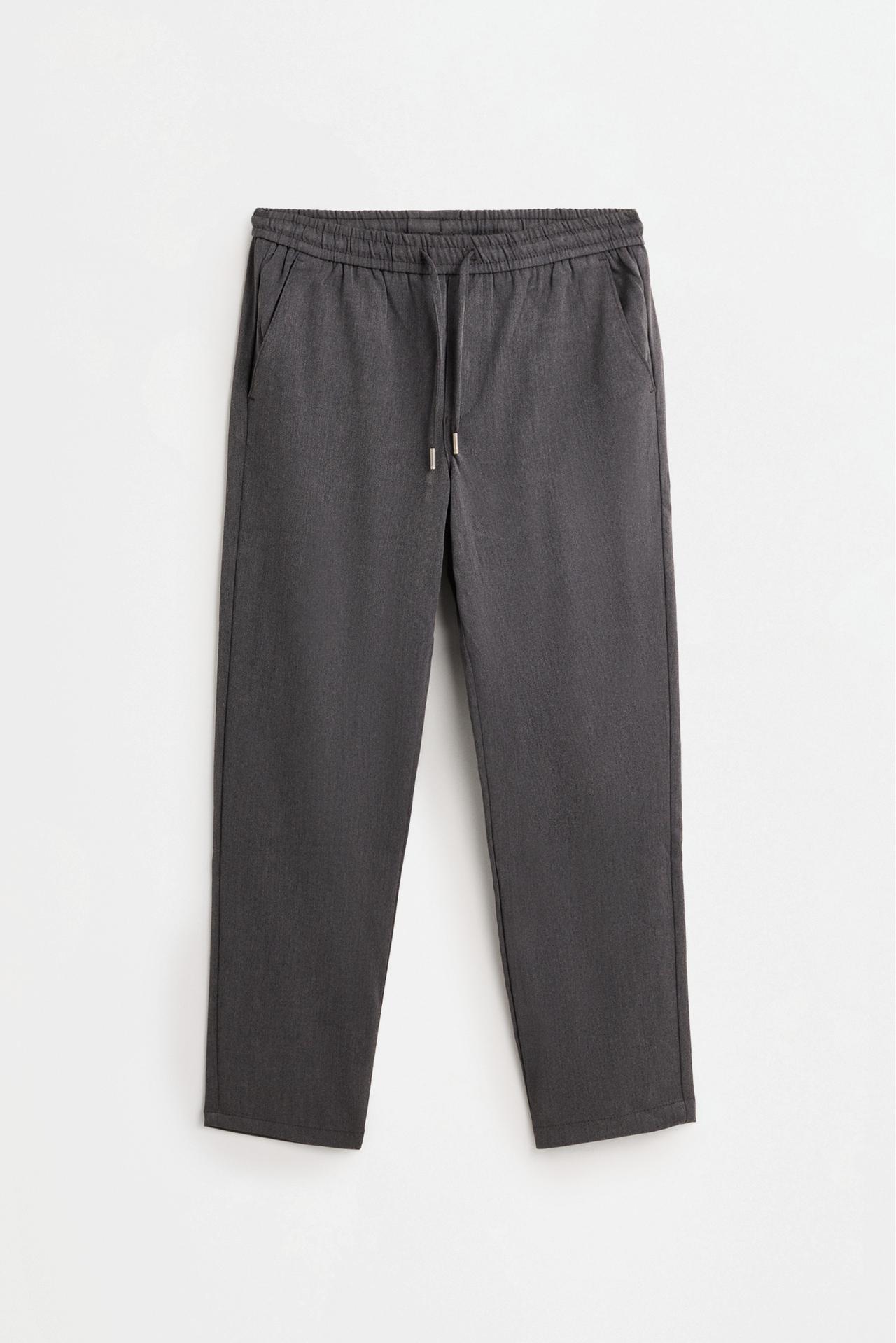 Slim fit tailored joggers — DARK GREY MARL