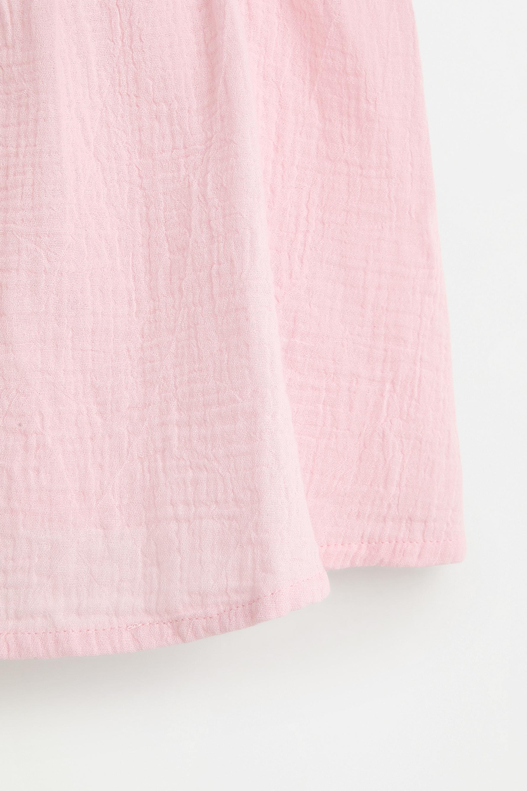 Double gauze strappy top — PINK