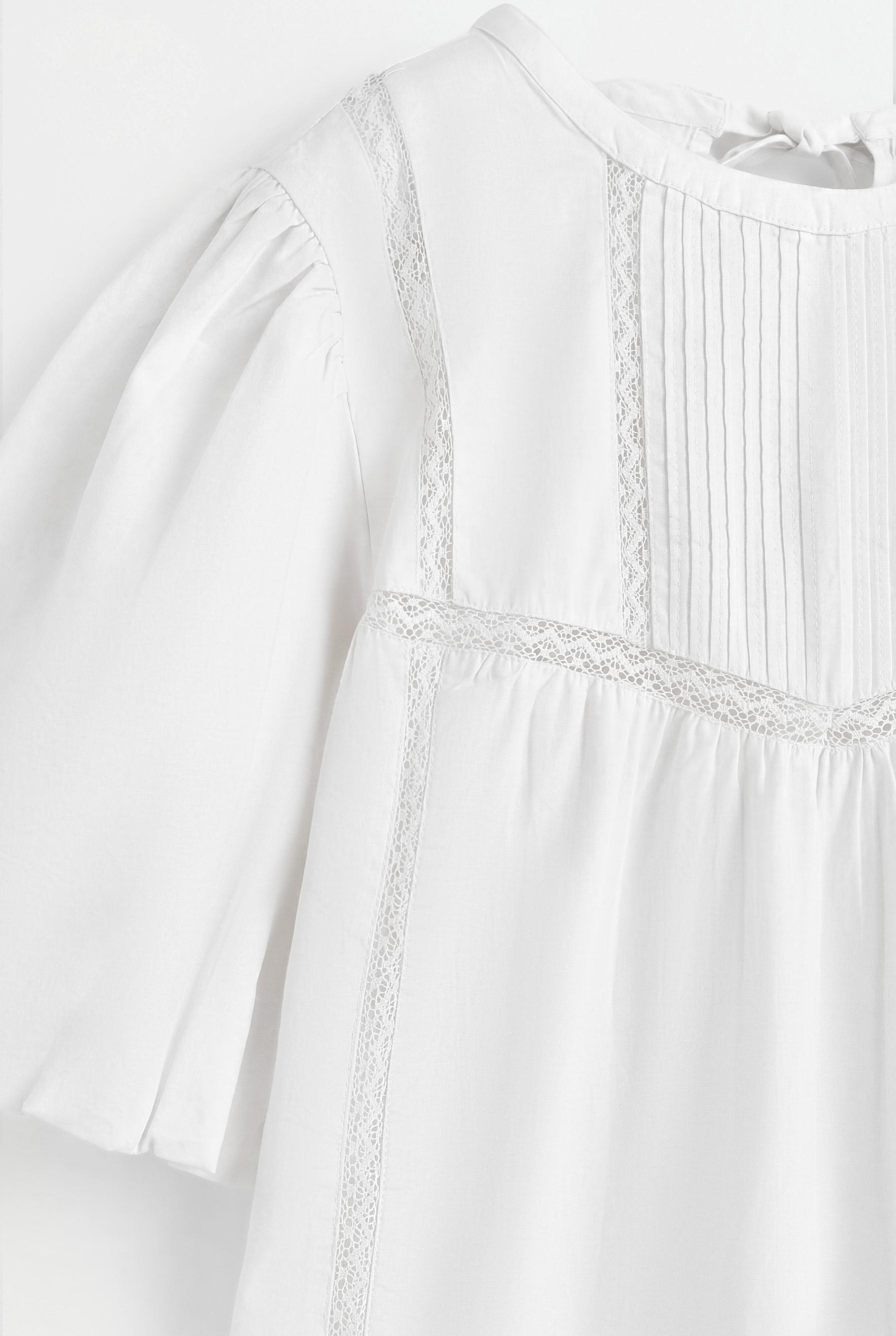 Embroidered blouse — WHITE