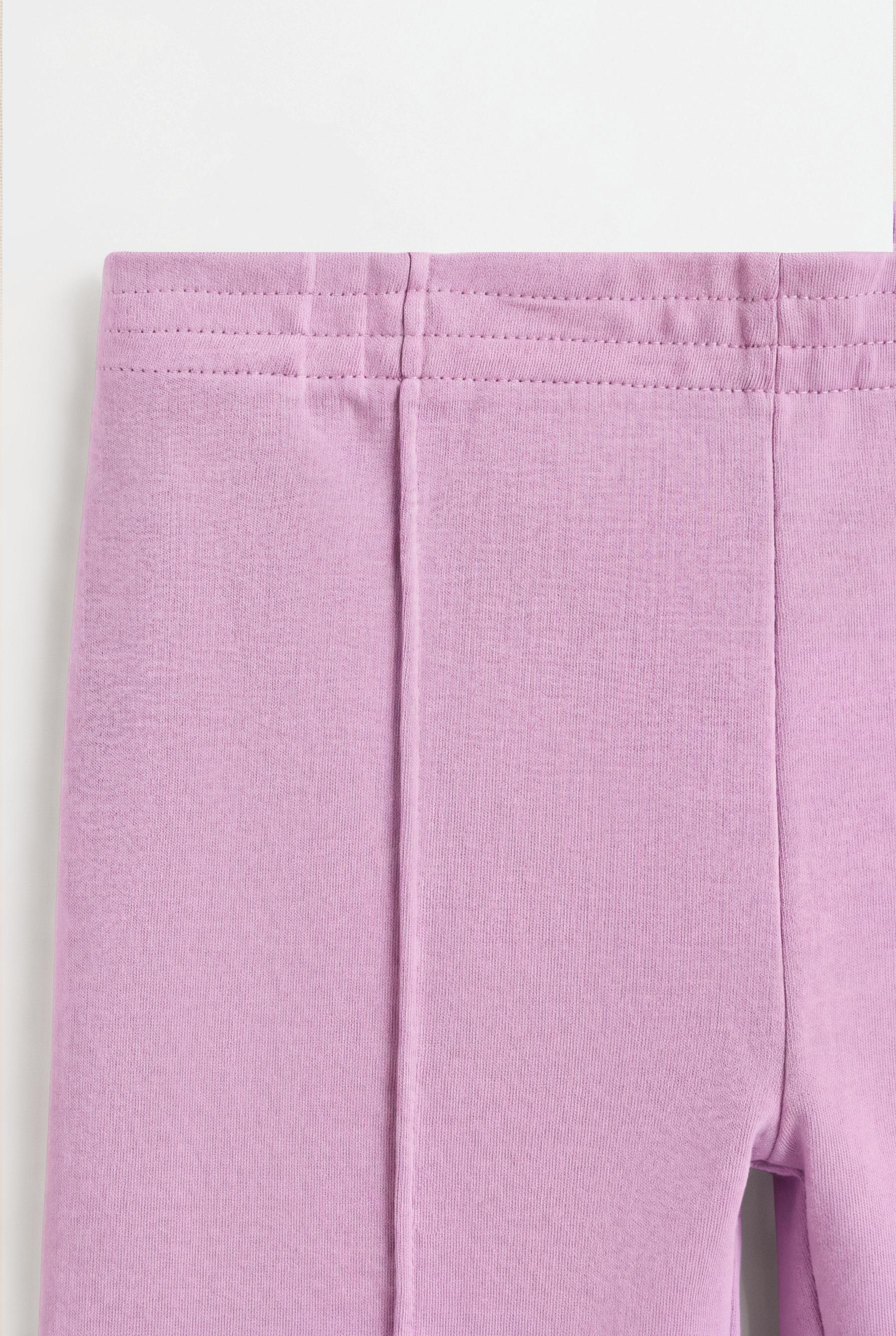Interlock sweatshirt and flared leggings co-ord — MAUVE PINK
