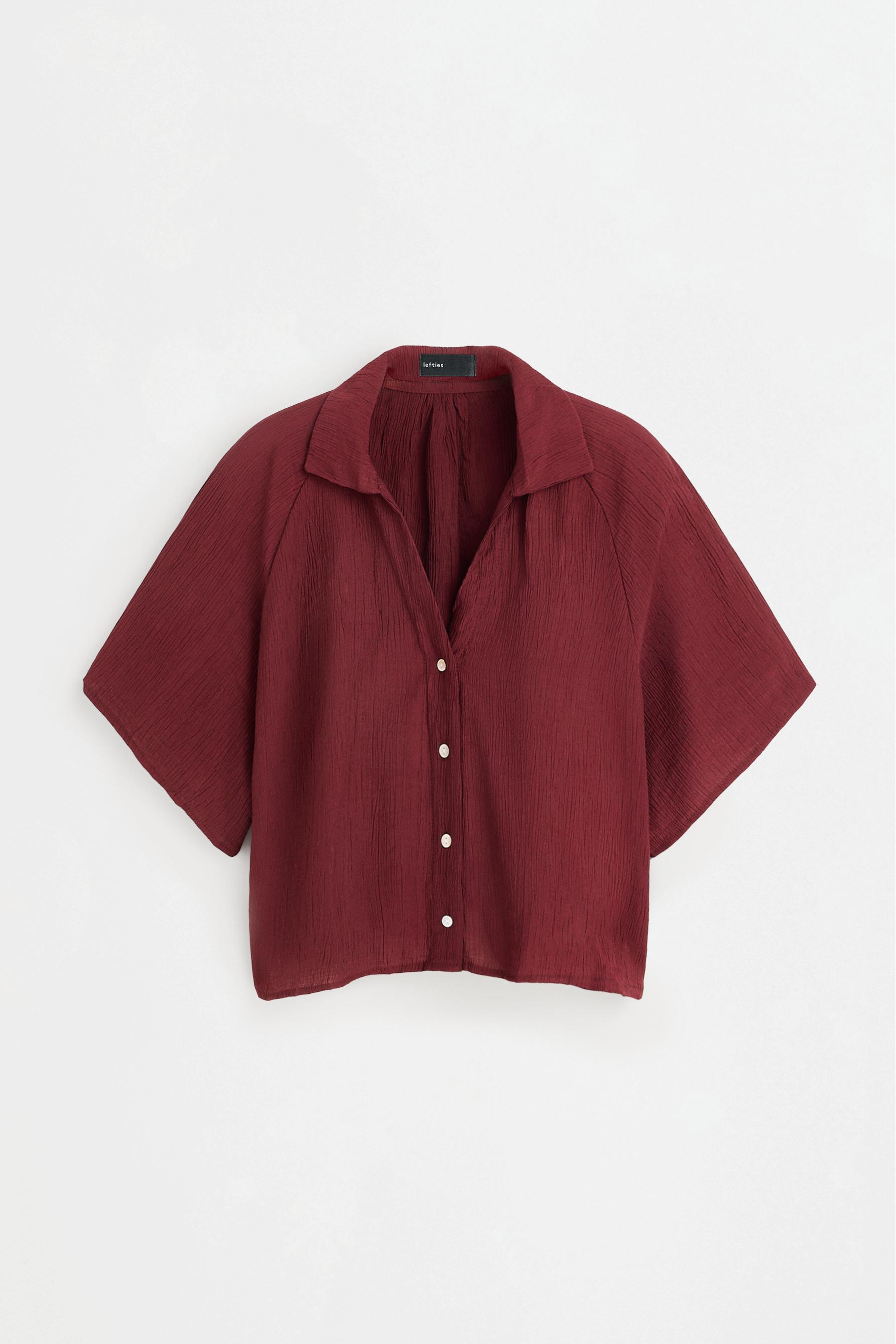 Texture shirt — DARK BURGUNDY