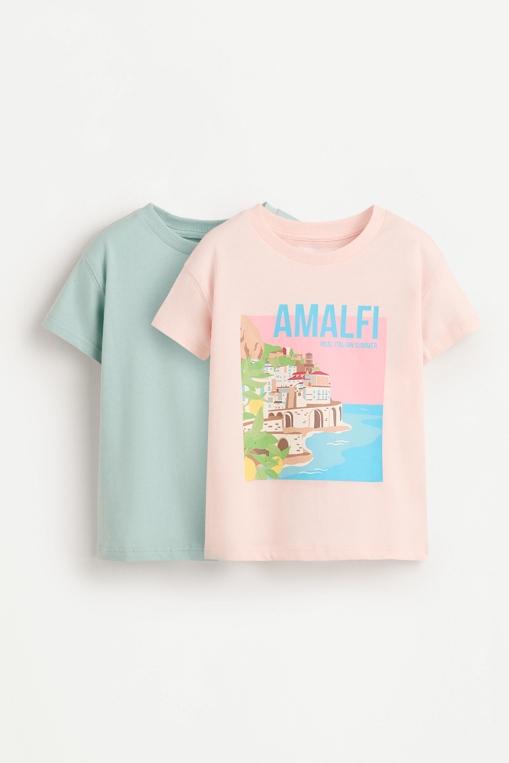Pack of 2 assorted T-shirts — PALE PINK
