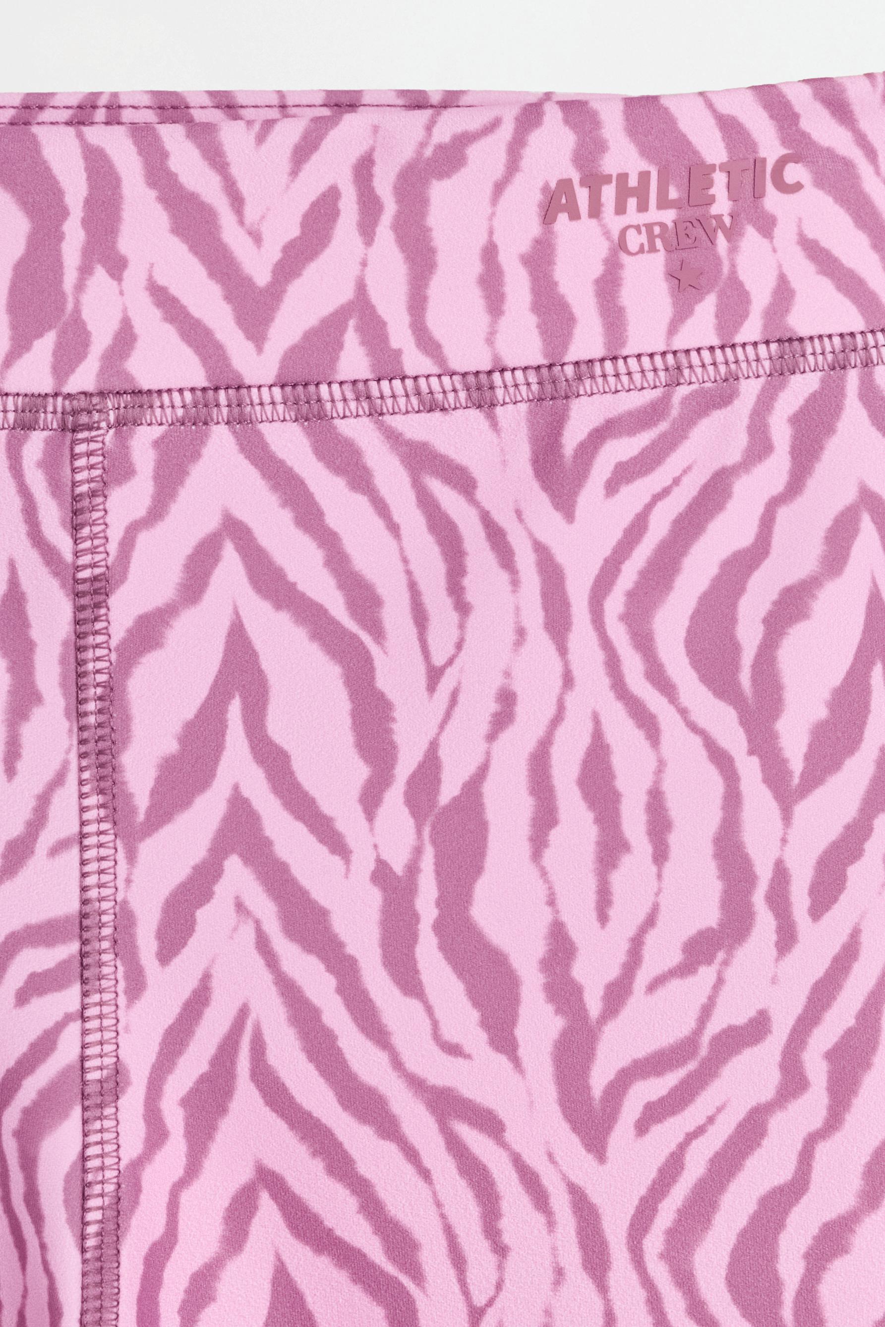 Printed sports leggings — PINK