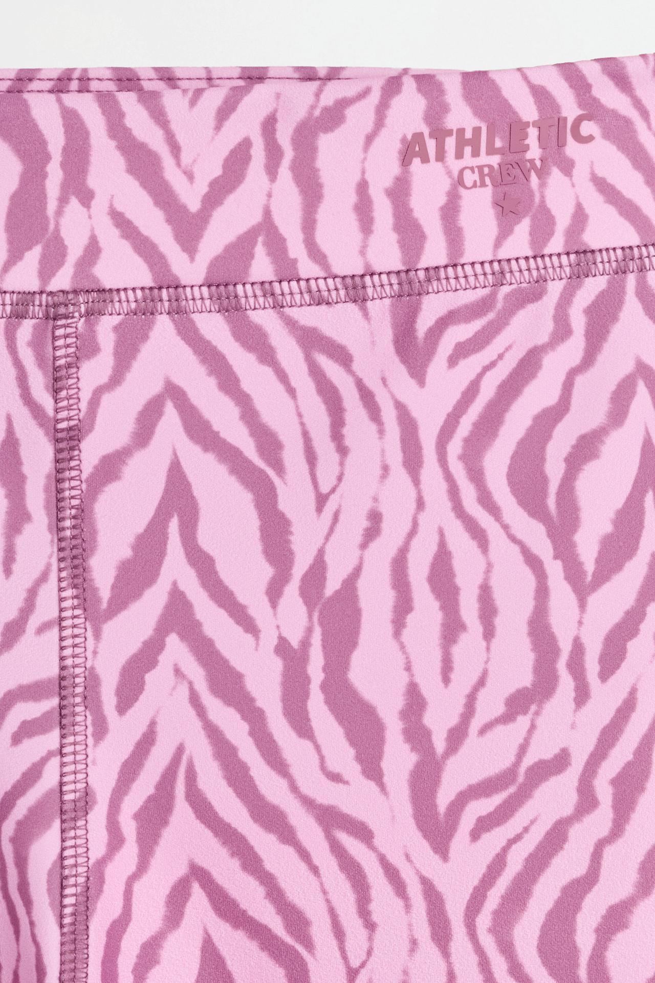 Printed sports leggings — PINK
