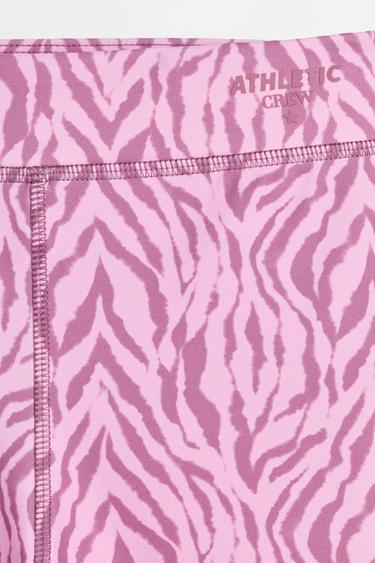 Printed sports leggings — PINK 3