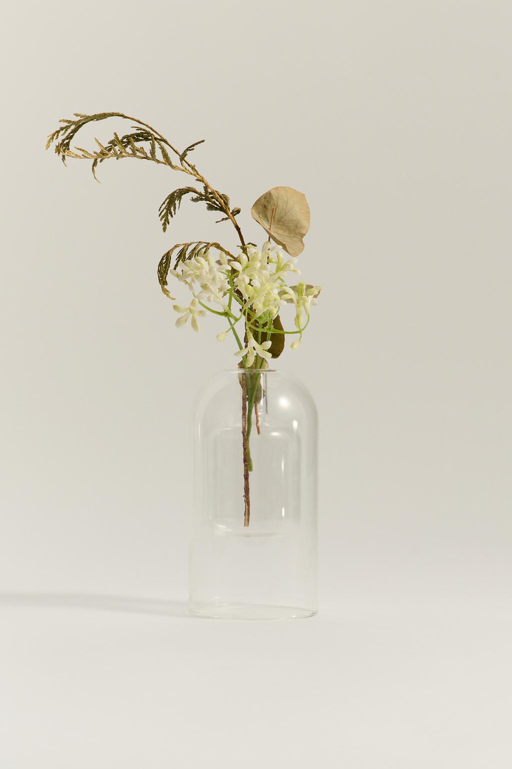 Double-walled borosilicate vase – Lefties – صورة المنتج