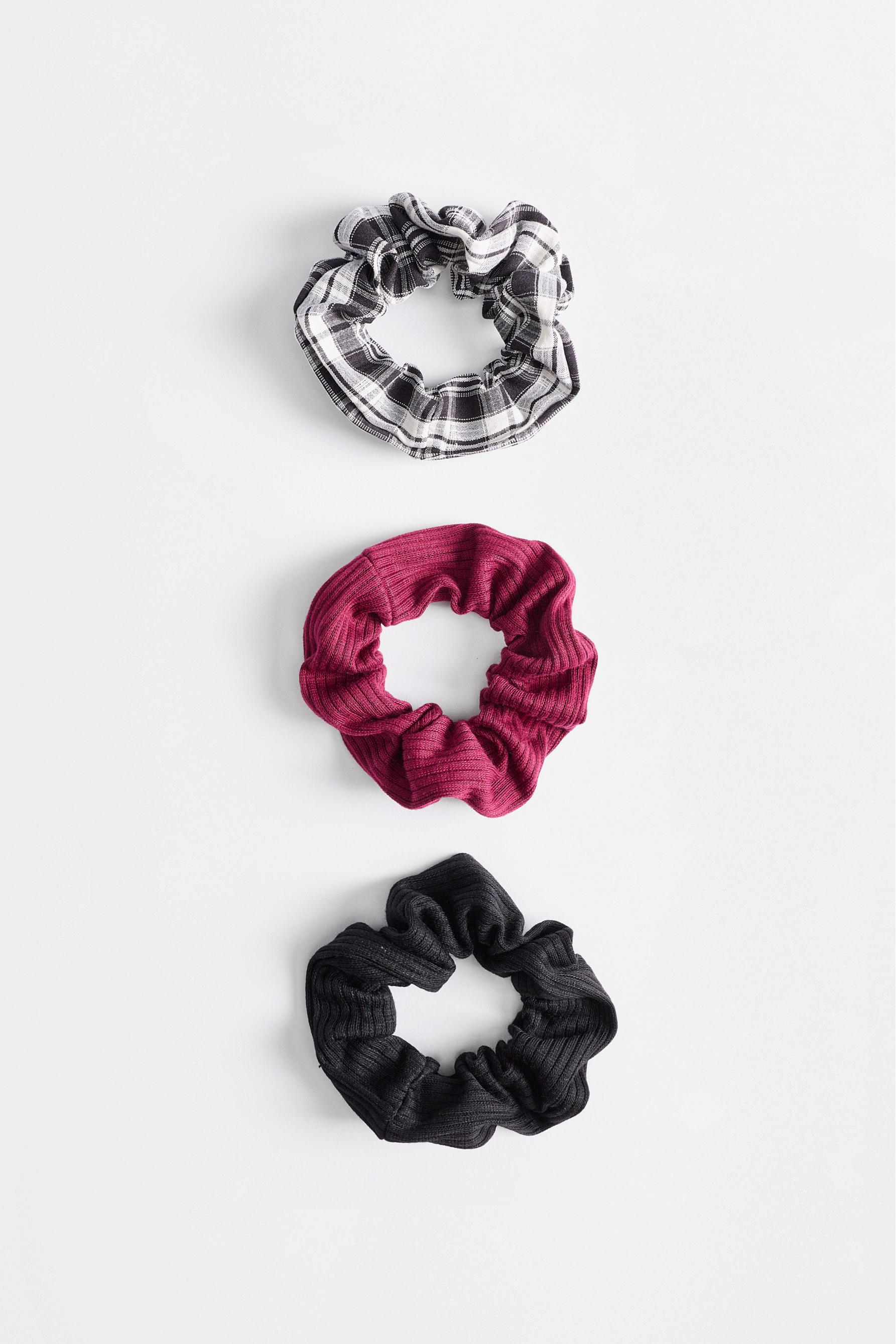 Medium assorted scrunchies (3-pack) — BLUE