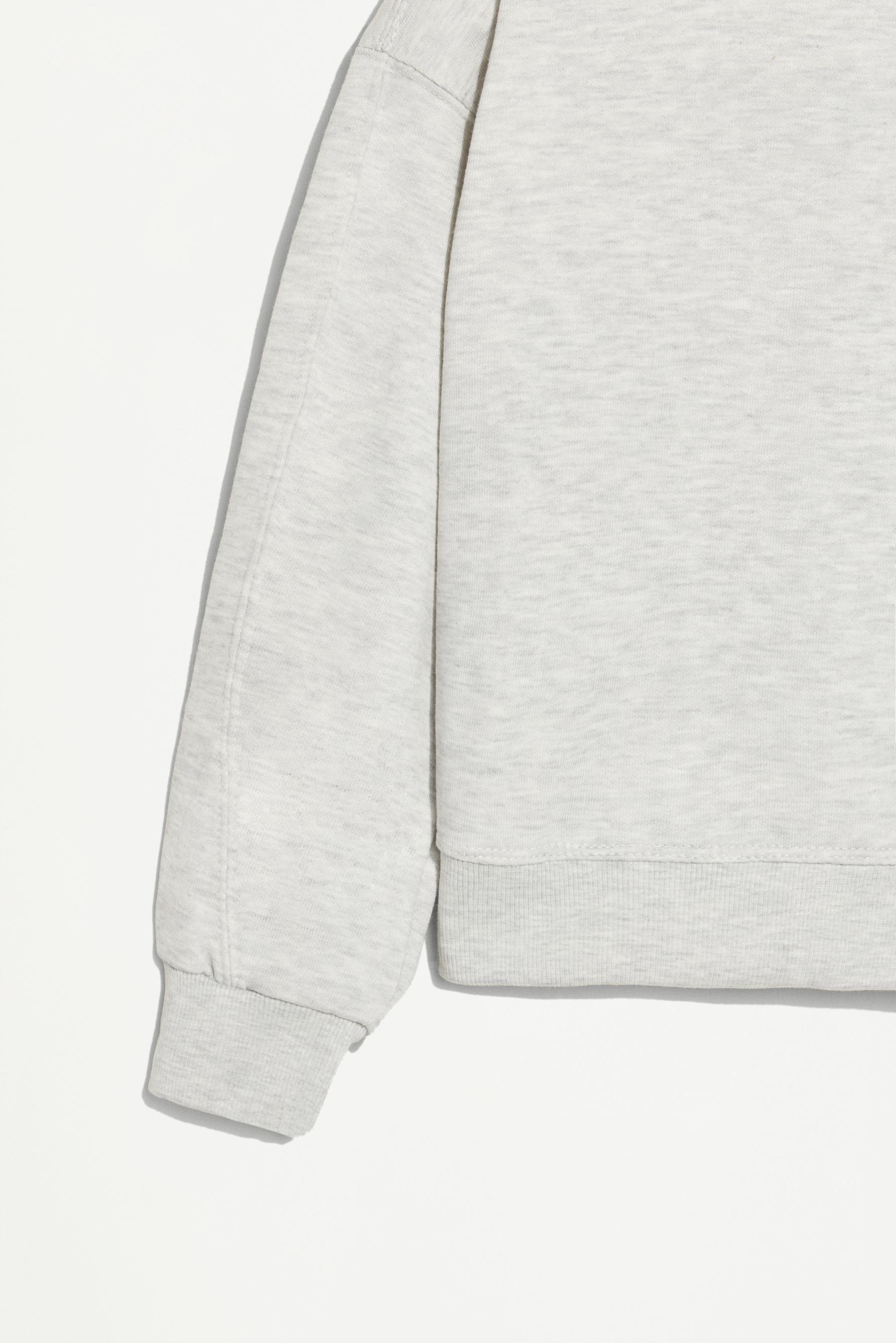Pack of 4 plain plush sweatshirts — PALE GREY