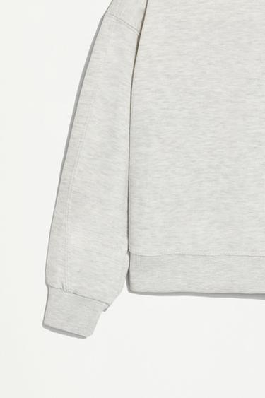 Pack of 4 plain plush sweatshirts — PALE GREY 4