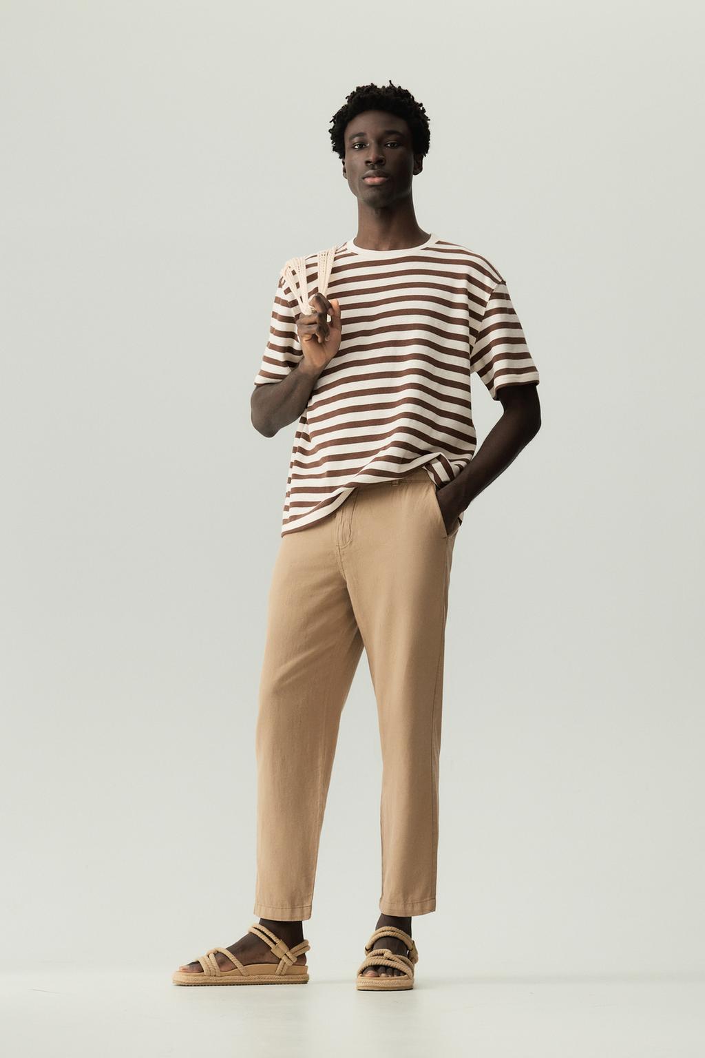 Cotton - linen chinos