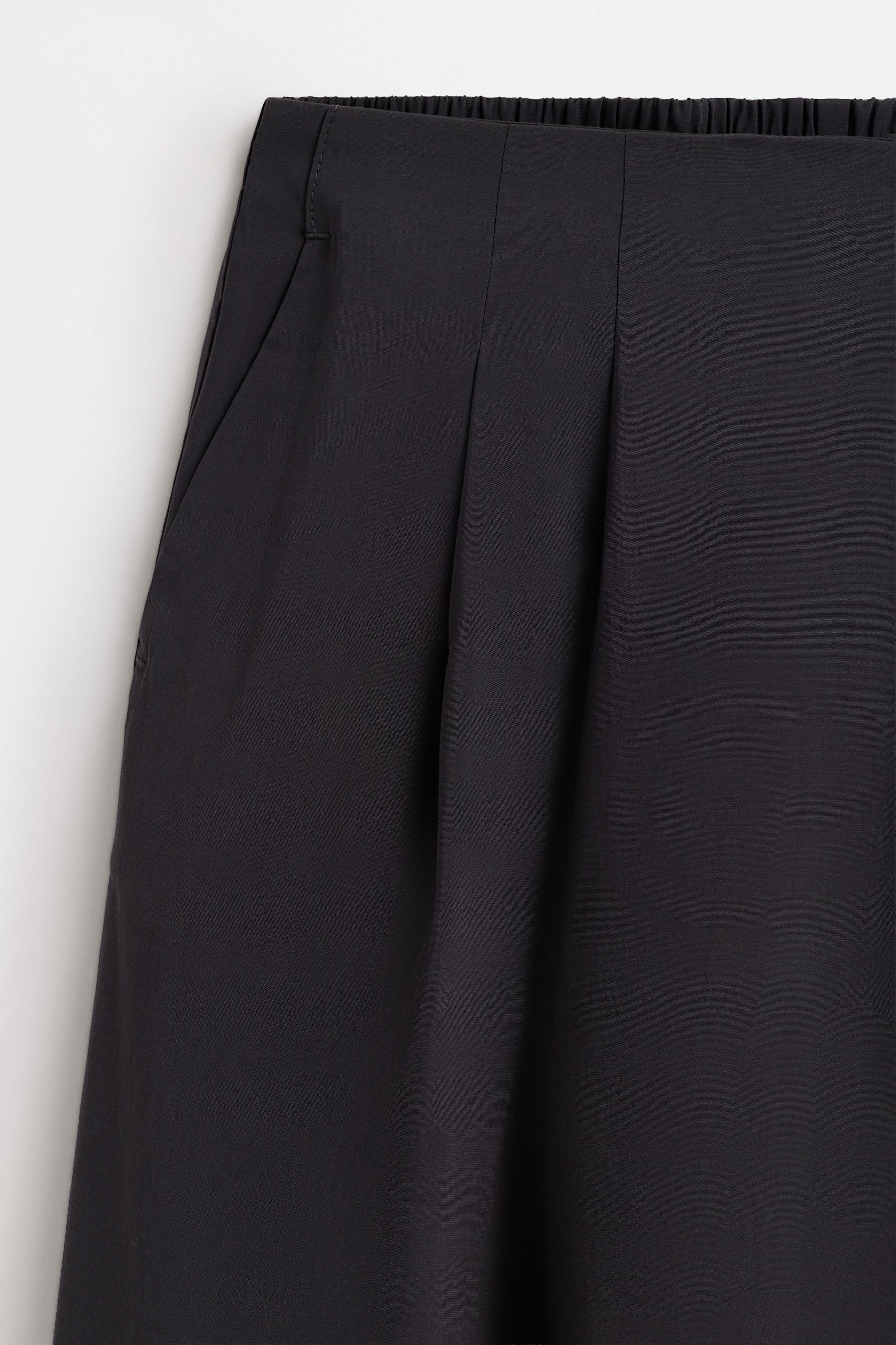 Pleated wide-leg trousers — ANTHRACITE GREY