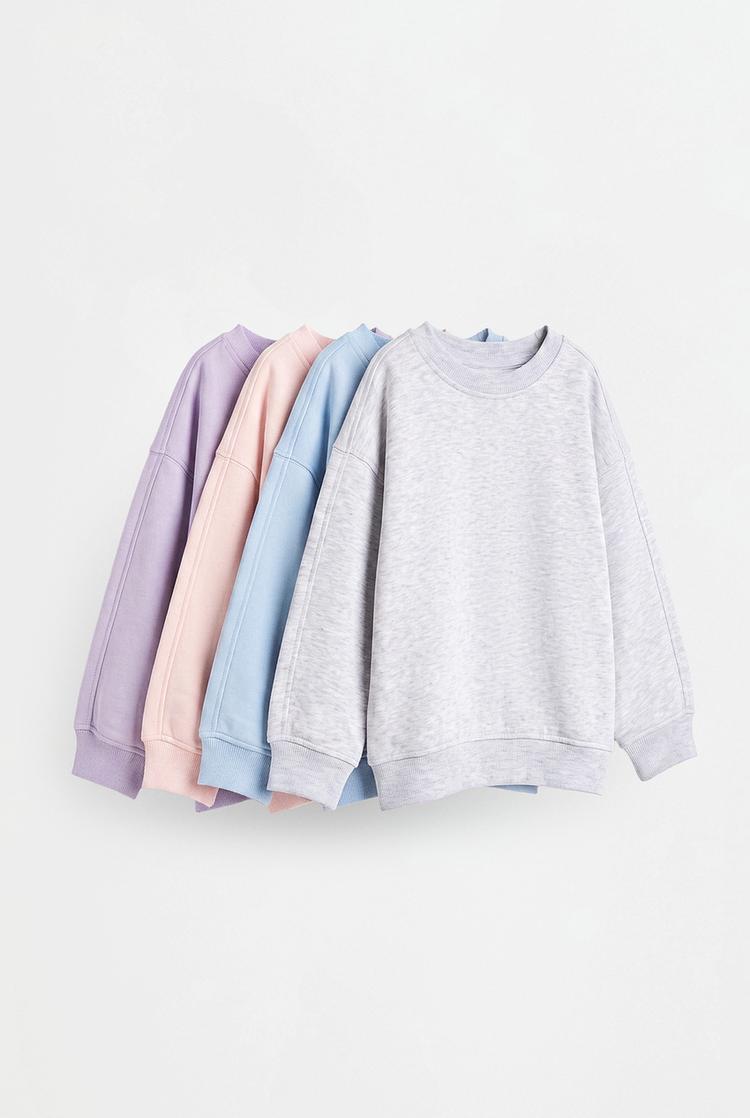 Pack of 4 plain sweatshirts — MAUVE