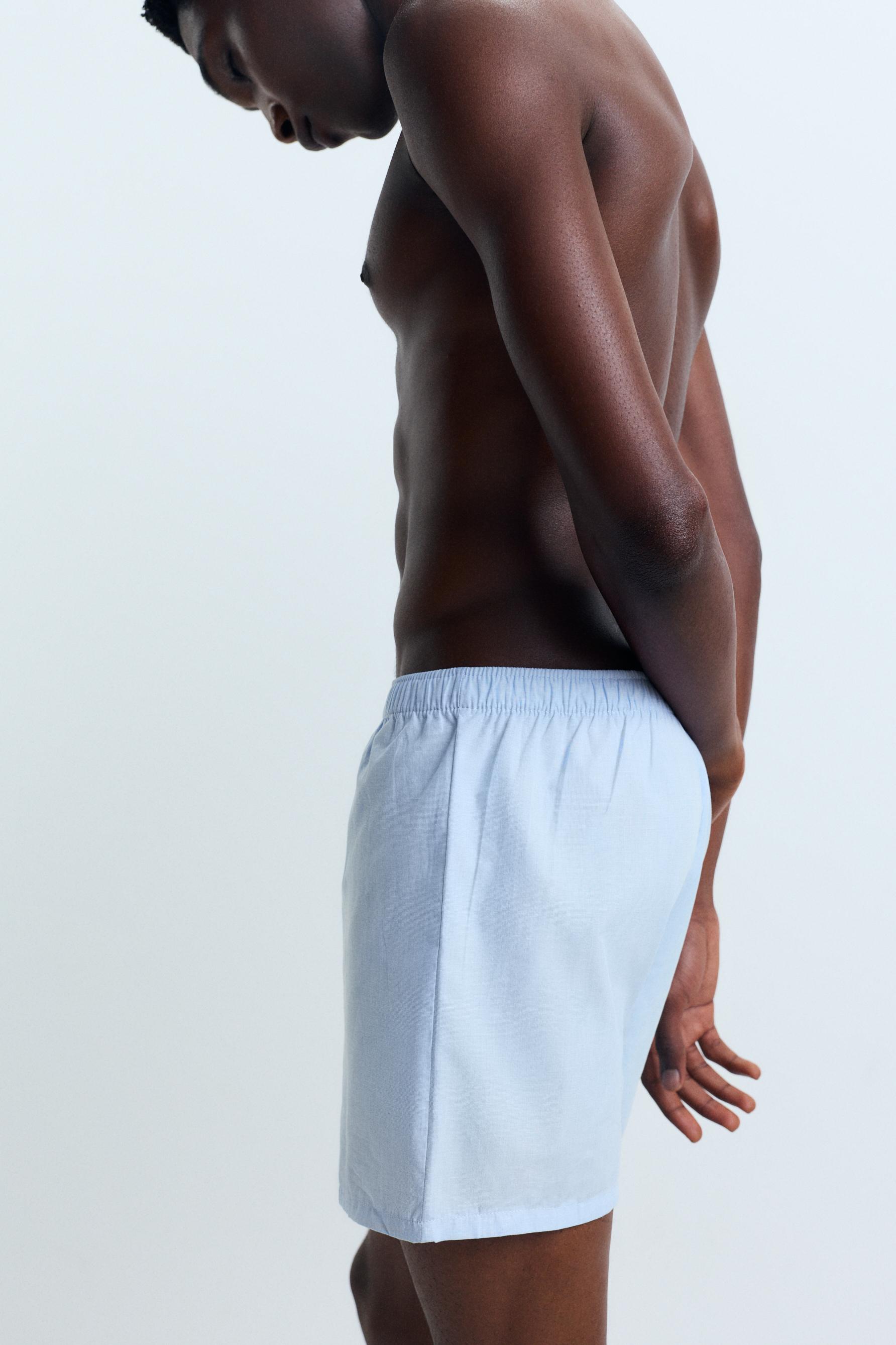 Long Boxer Shorts (2-Pack) — BLUE