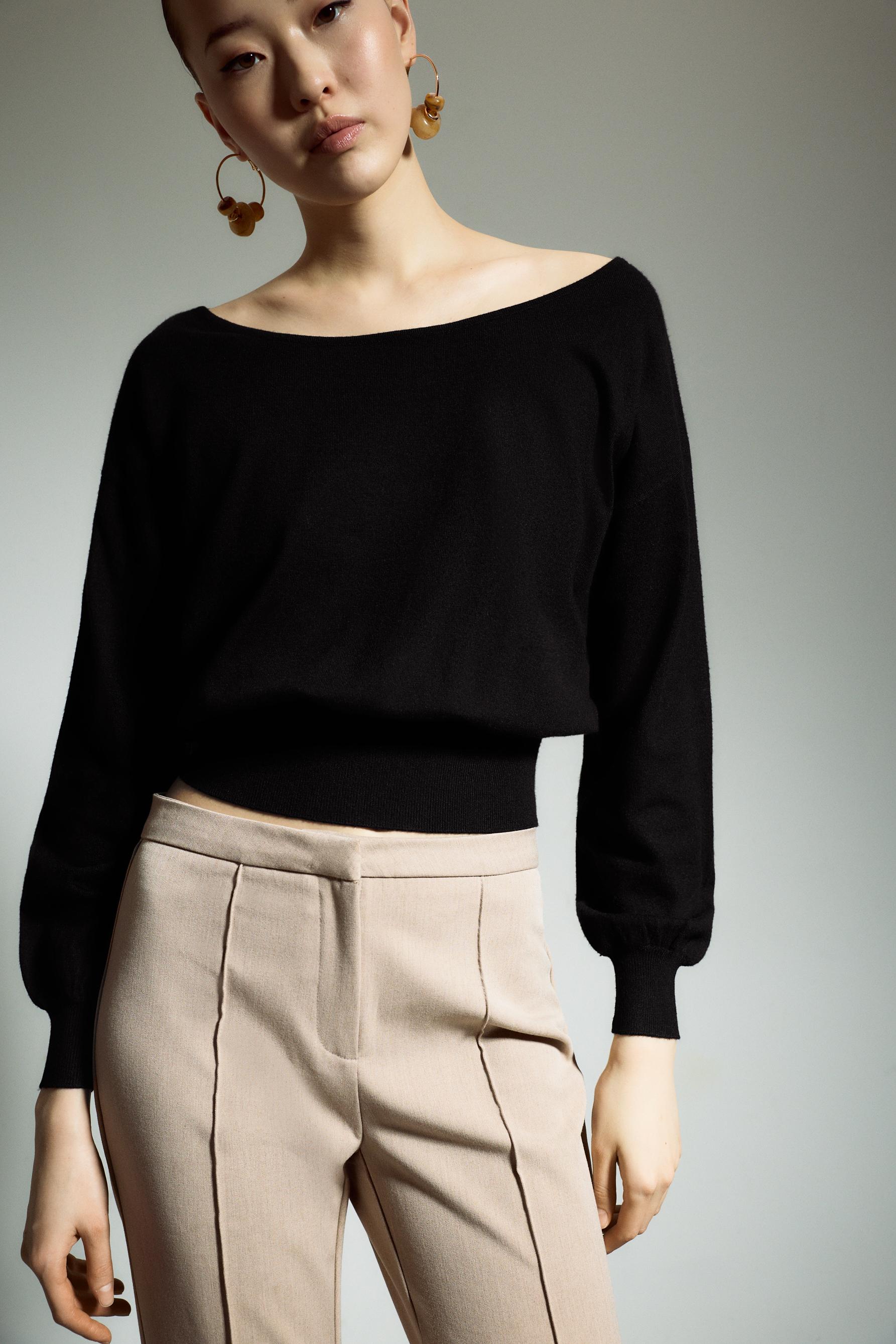 Jersey punto asimétrico