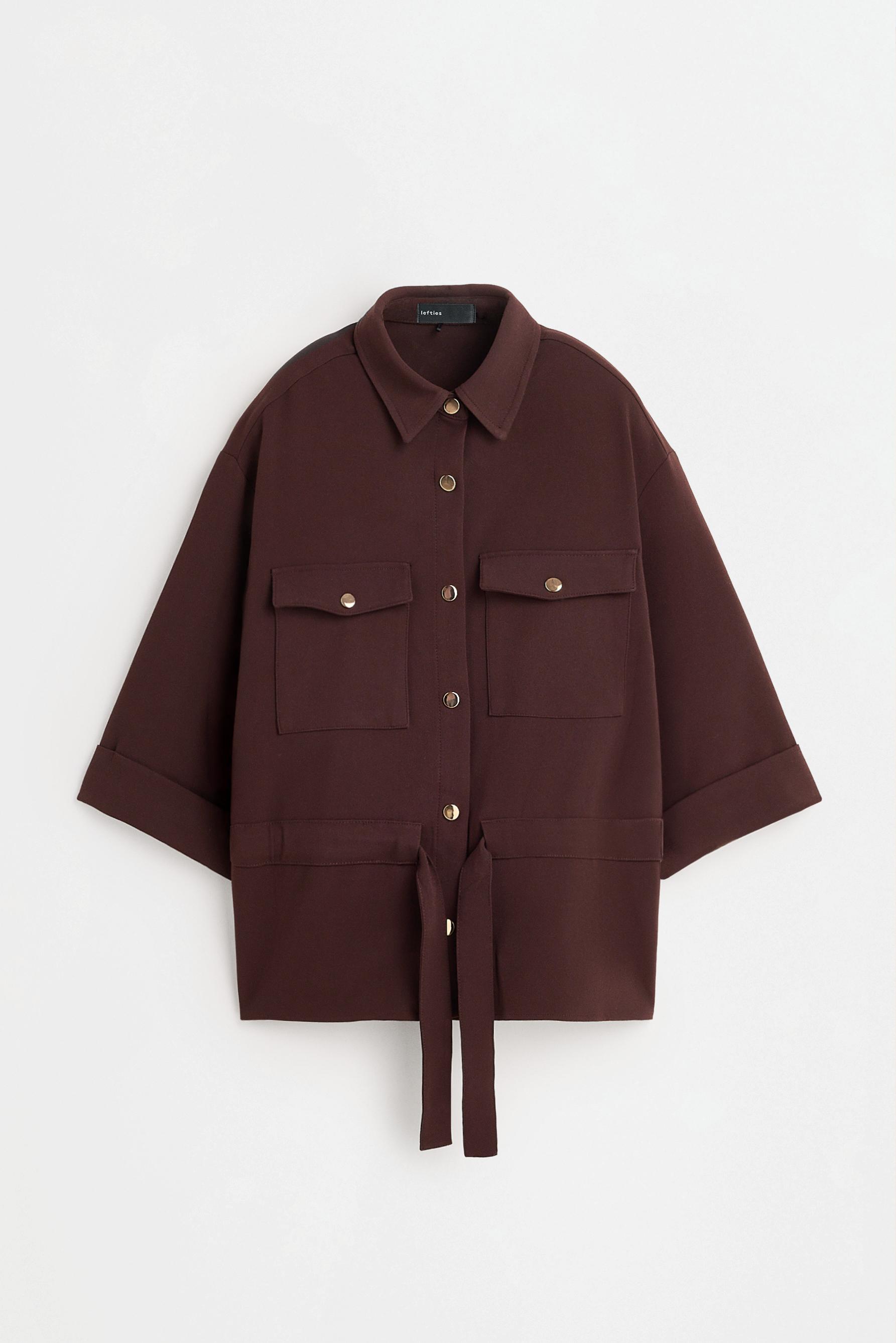 Safari overshirt — DARK BROWN
