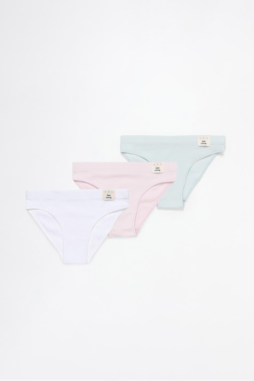 3-pack of ribbed briefs