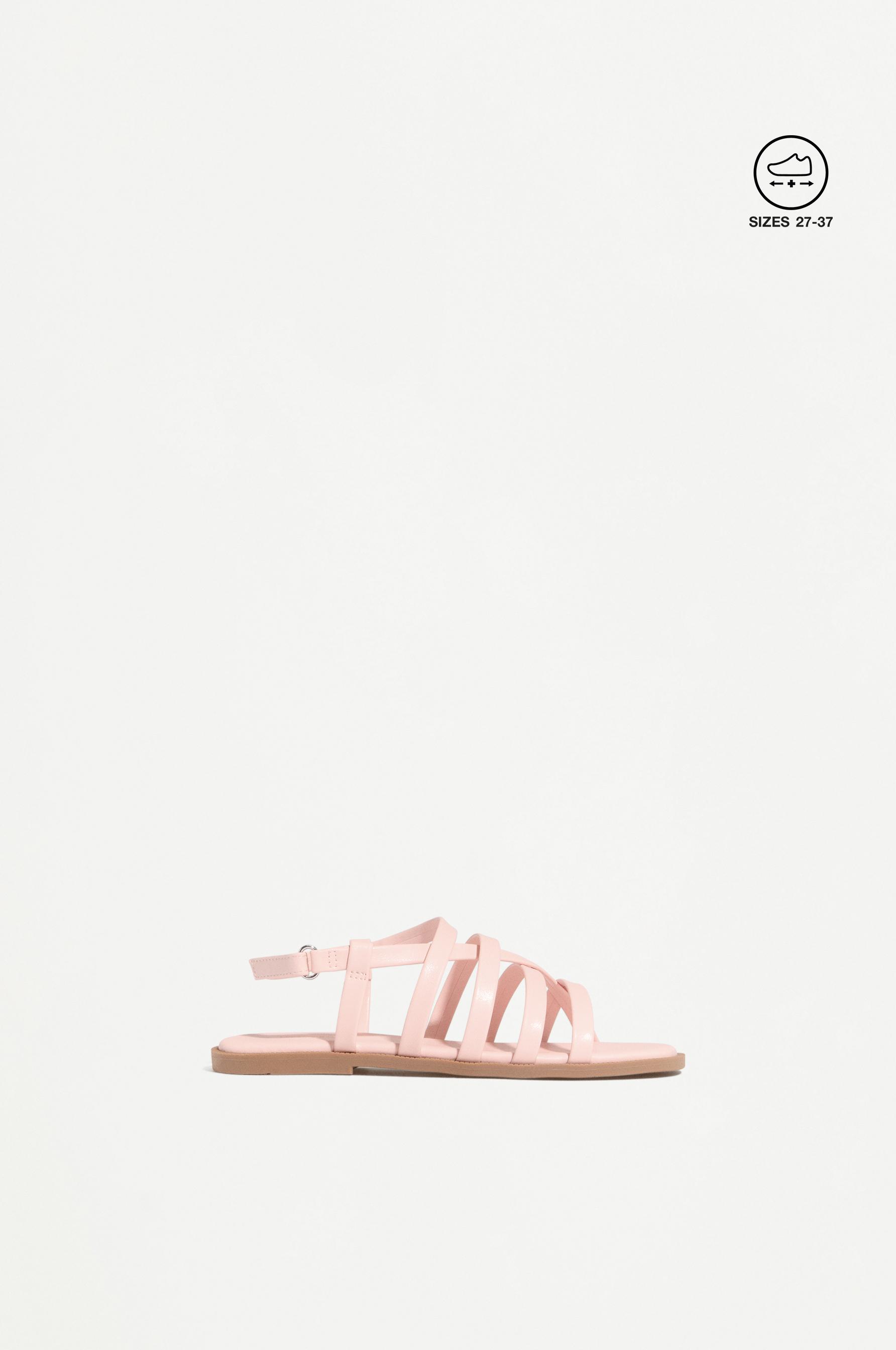 Strappy sandals — ORANGE