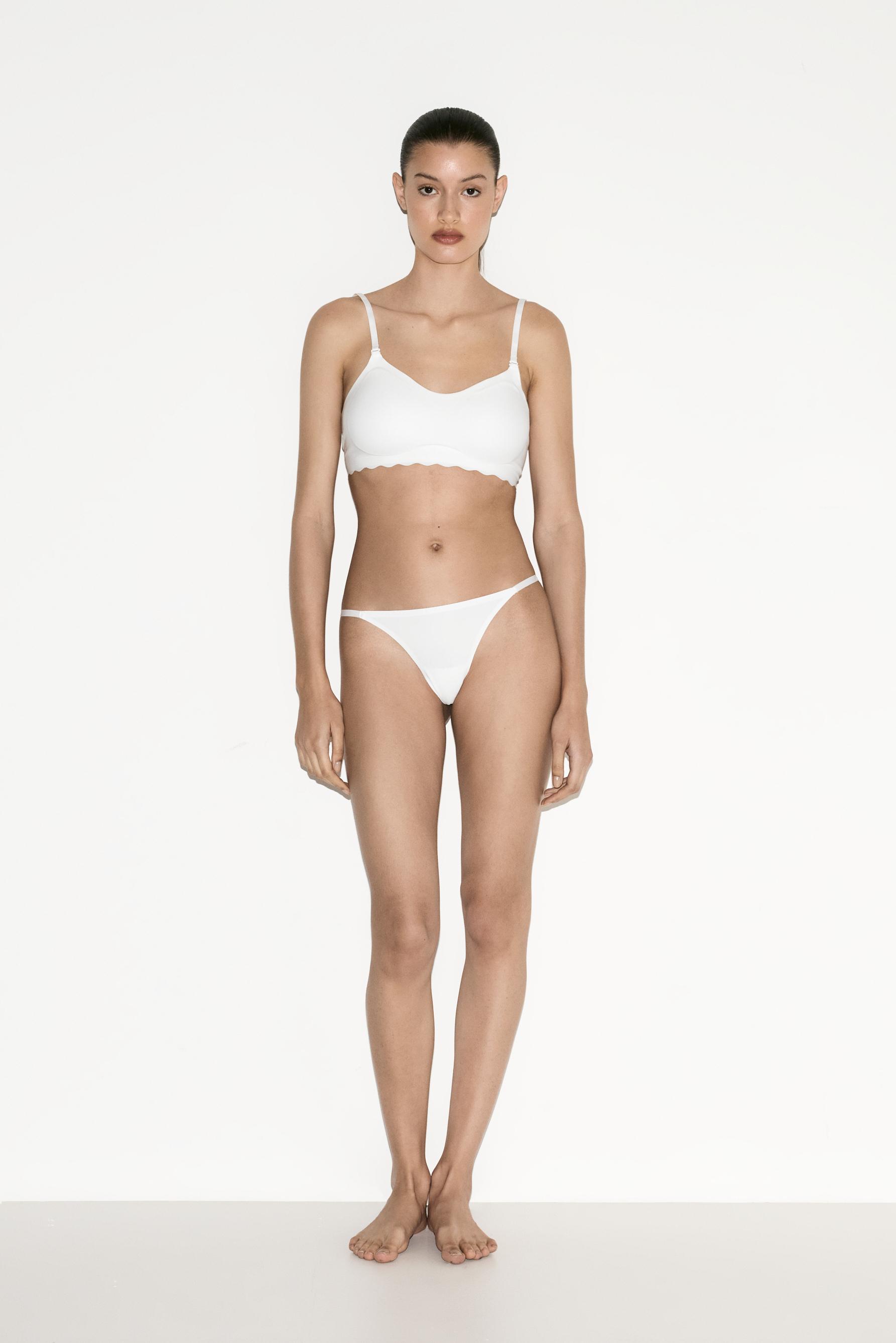 Multi-way low-back bra — WHITE