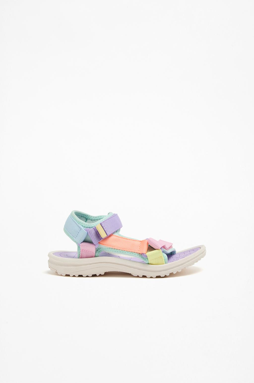 Multicoloured sports sandals