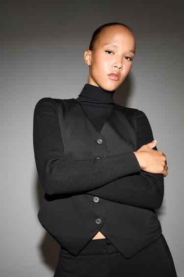 Flowing vest — BLACK 1