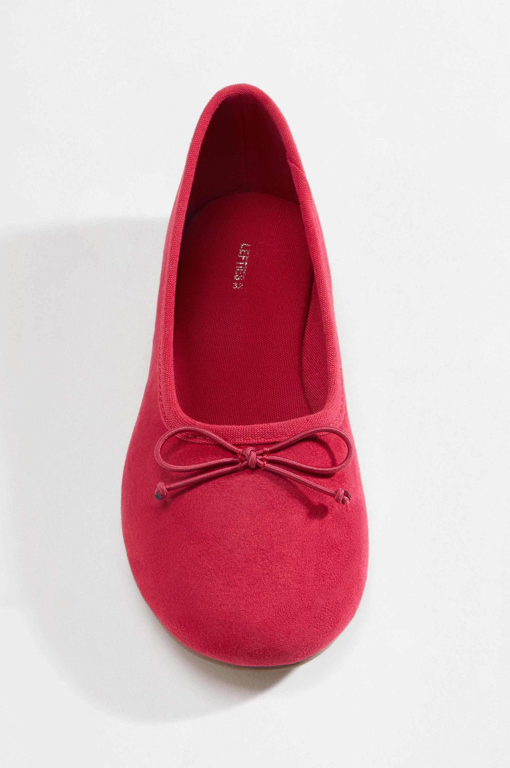 Bow ballet flats — RED