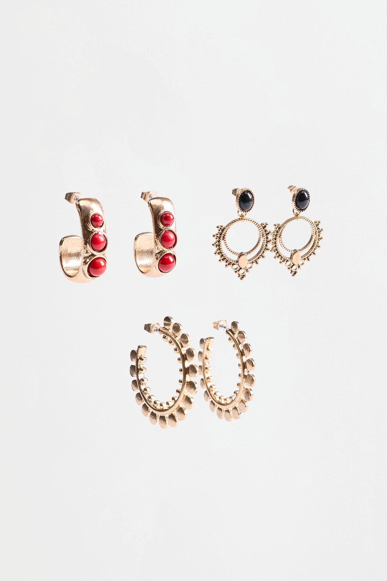 Mismatched Earrings (3-Pack) — GOLD