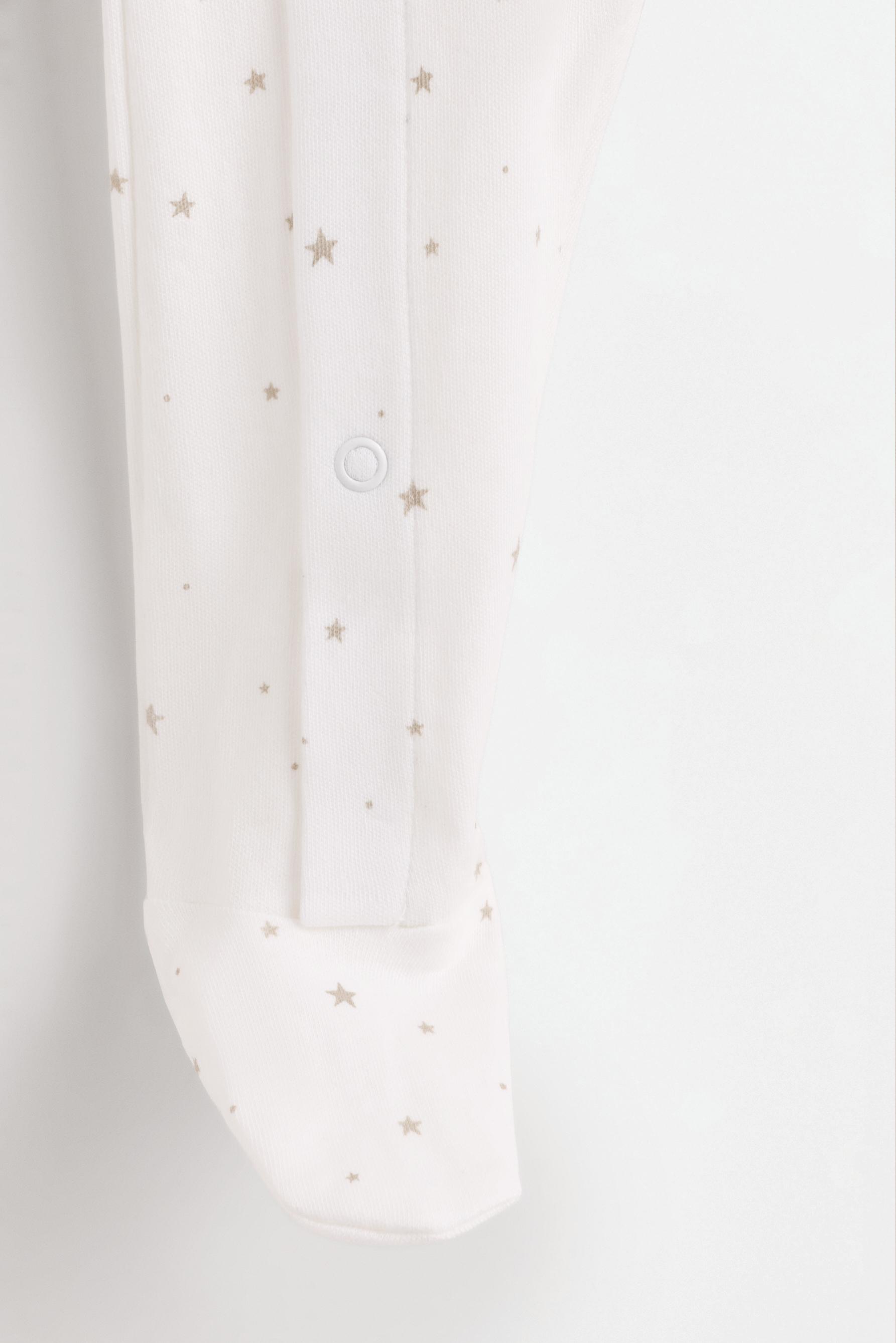 Printed interlock sleepsuit — MINK