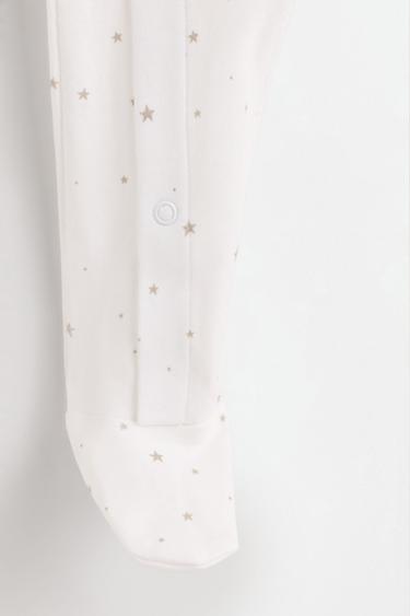 Printed interlock sleepsuit — MINK 3