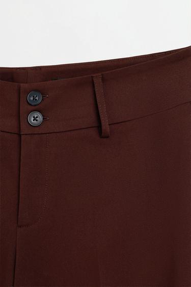 Two-button capris — CHOCOLATE 7