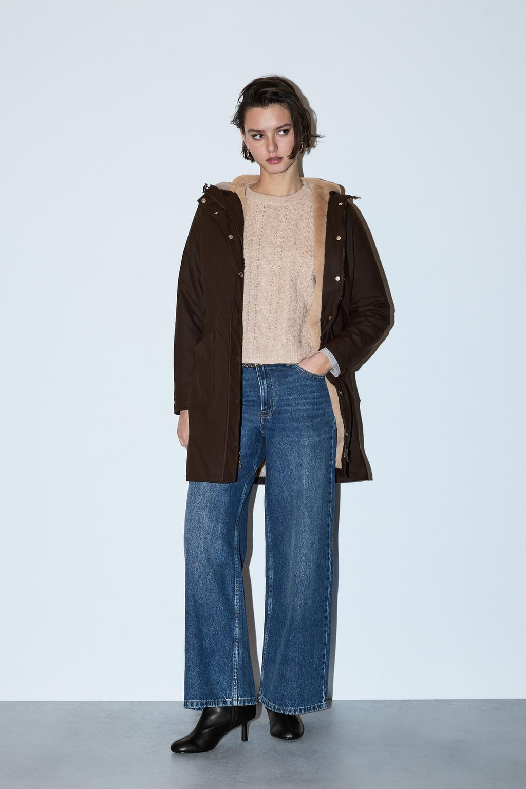 Parka engomada larga