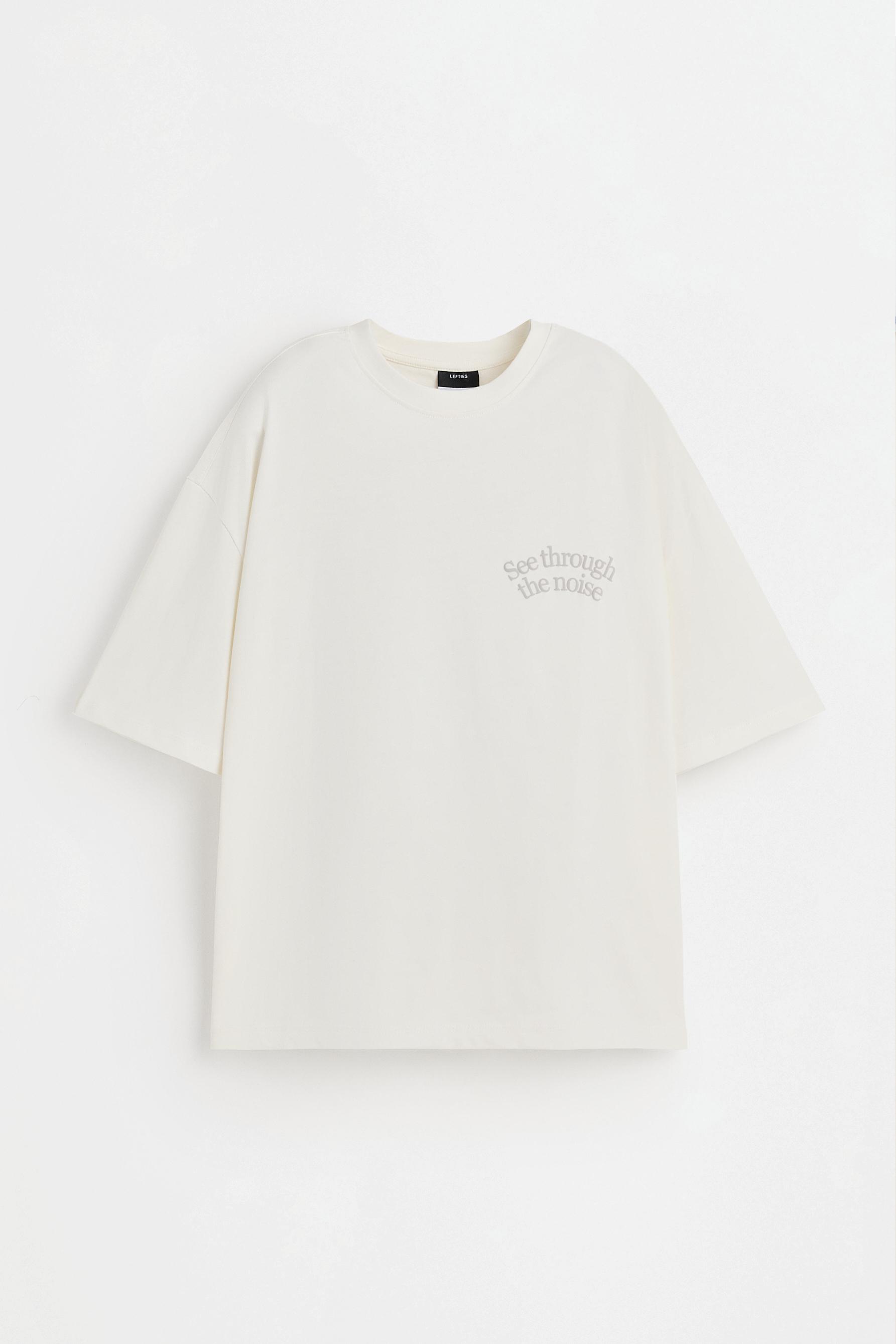 Oversize printed T-shirt — OFF WHITE
