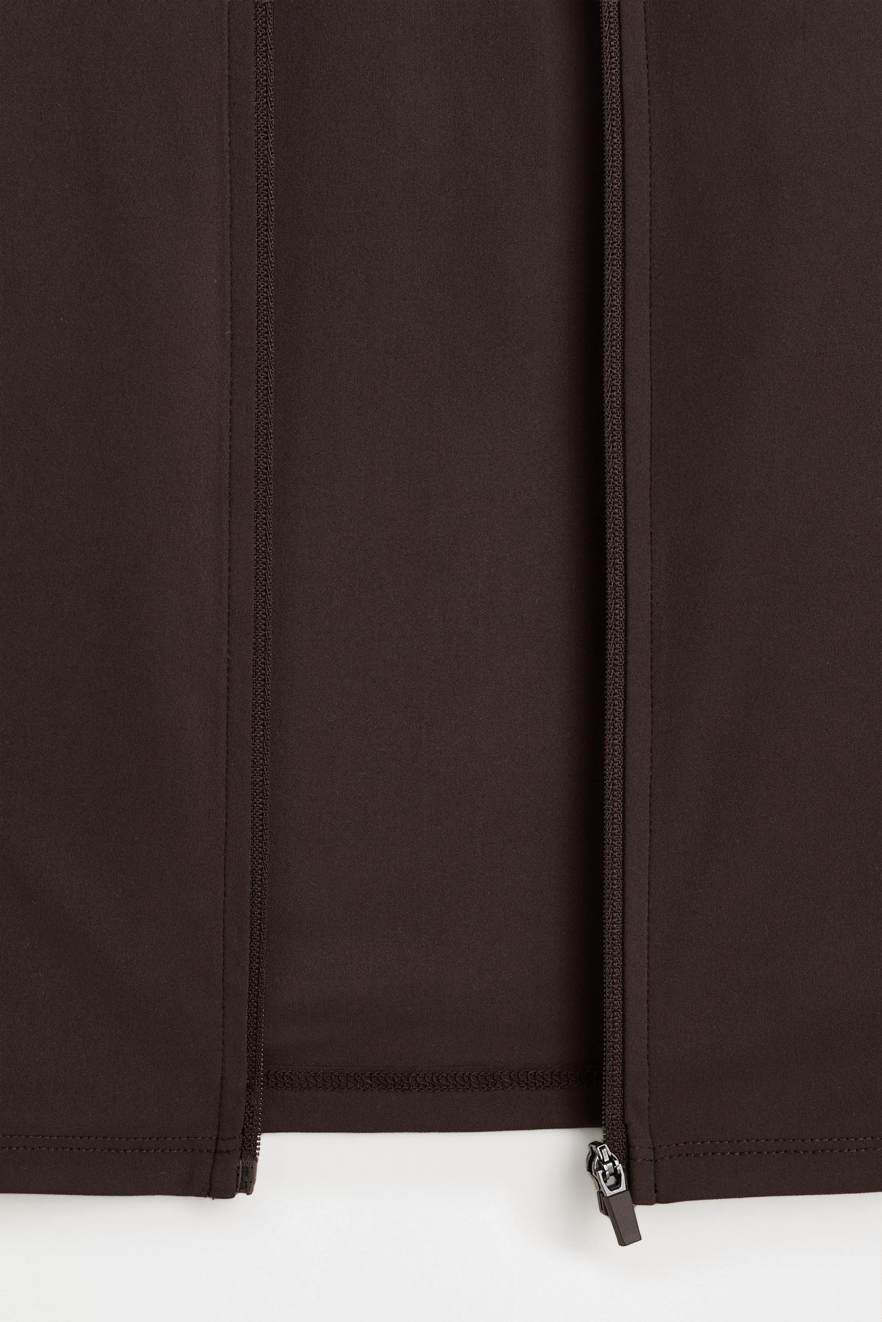 Zip-up sports jacket — CHOCOLATE