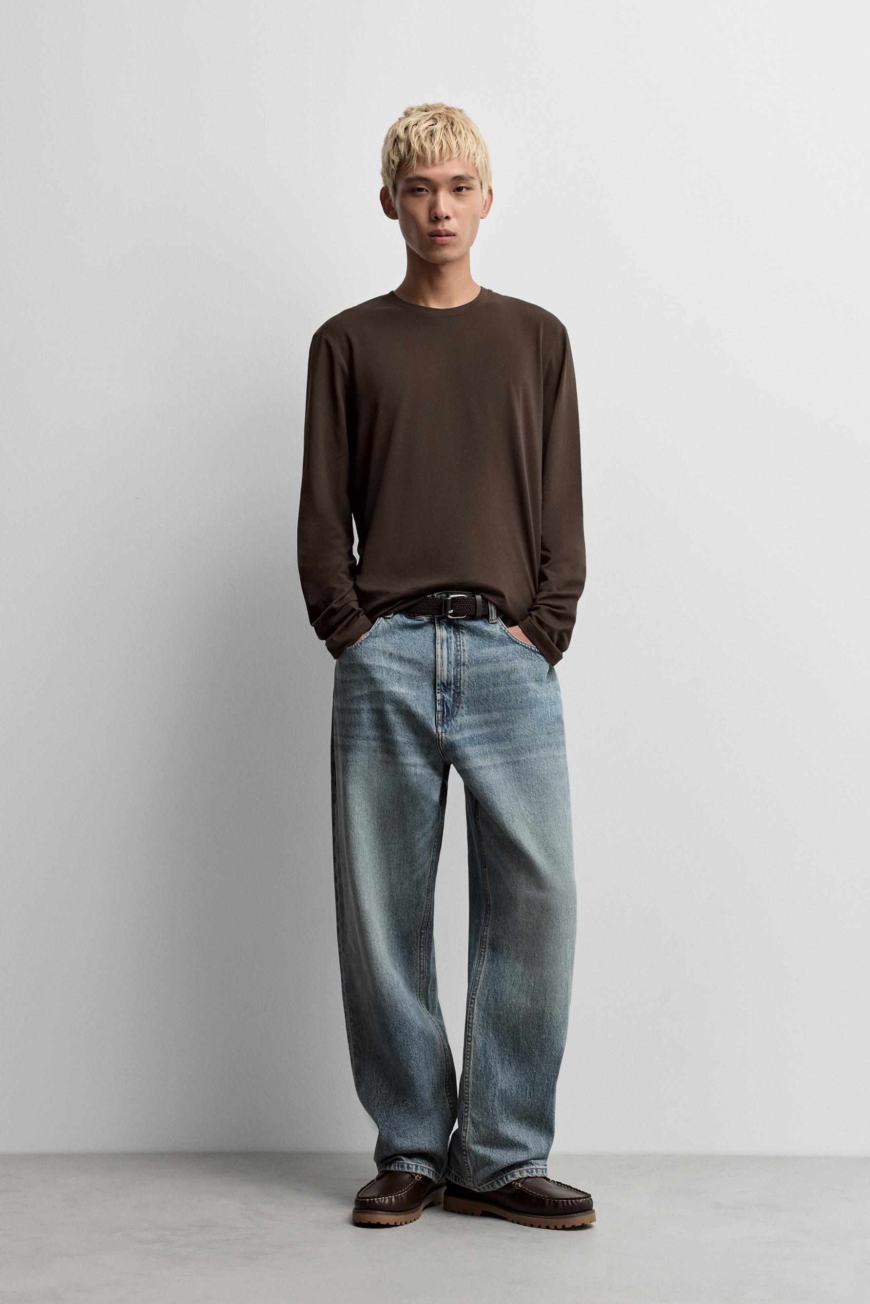 Basic long sleeve T-shirt — CHOCOLATE