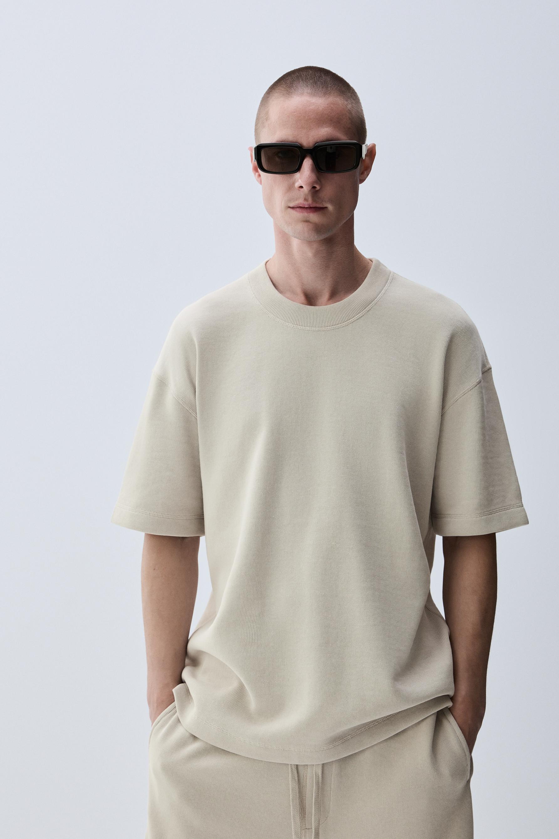 Sudadera manga corta textura