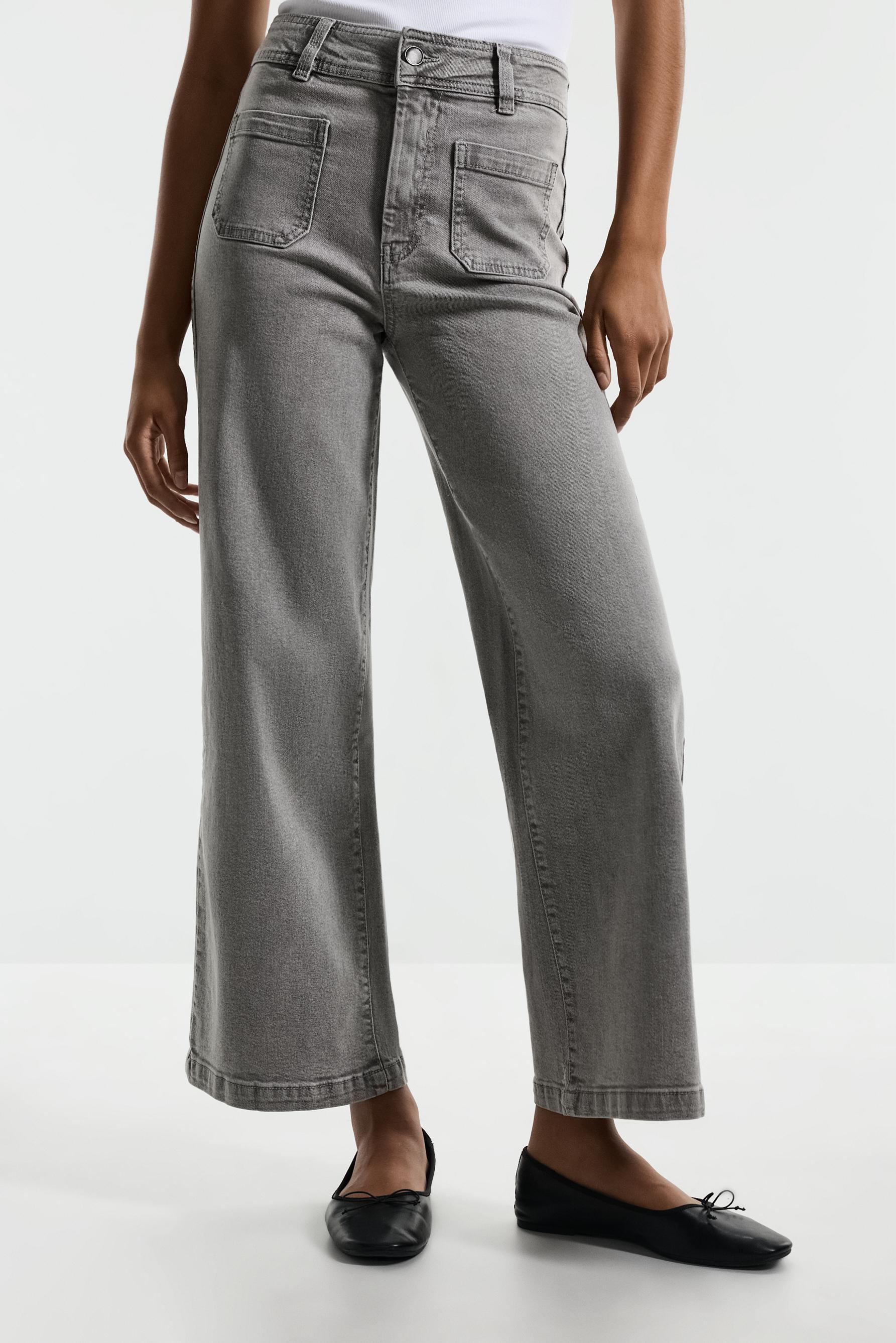Stretch pocket jeans — PEARL GREY