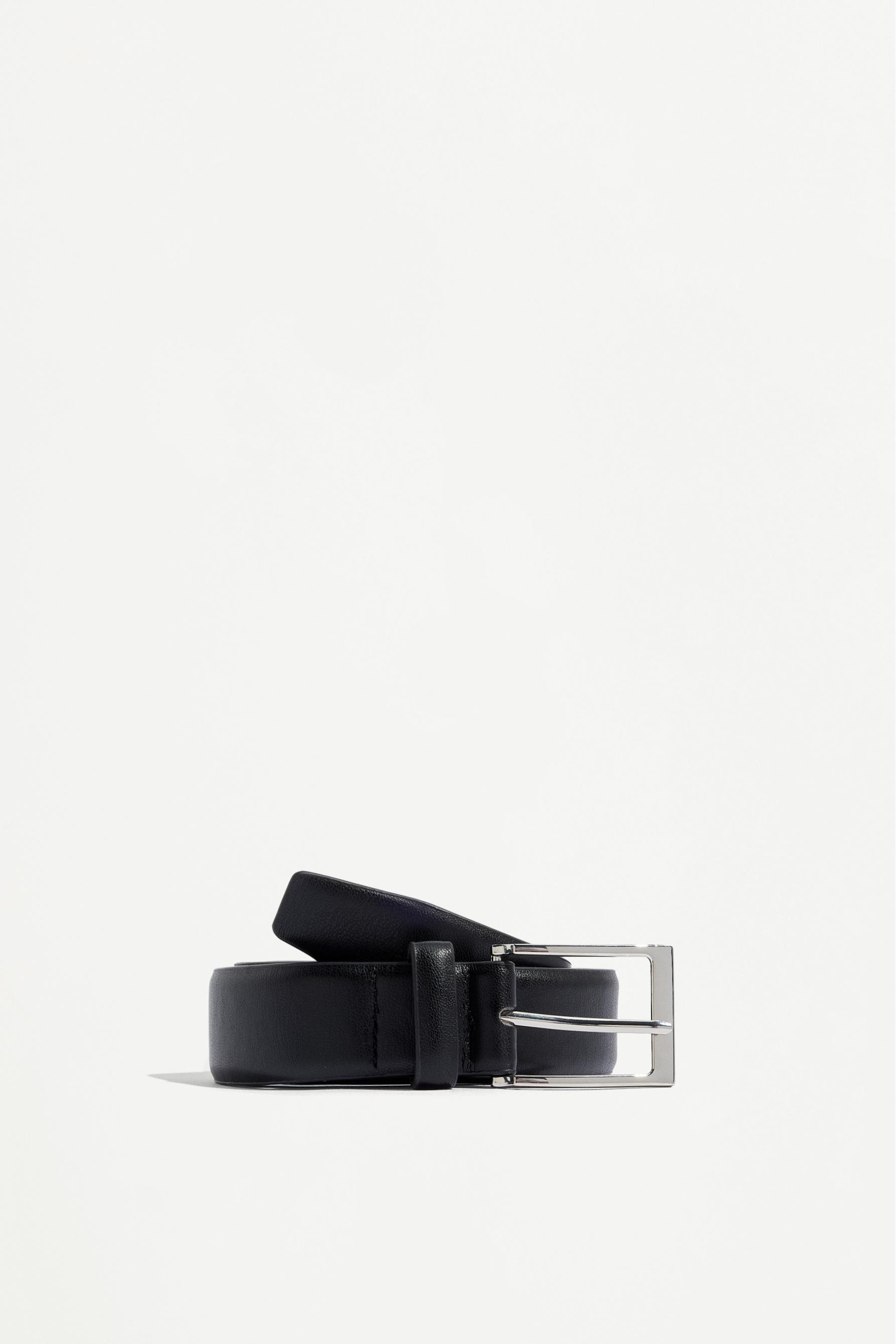 Basic dress belt — BLACK