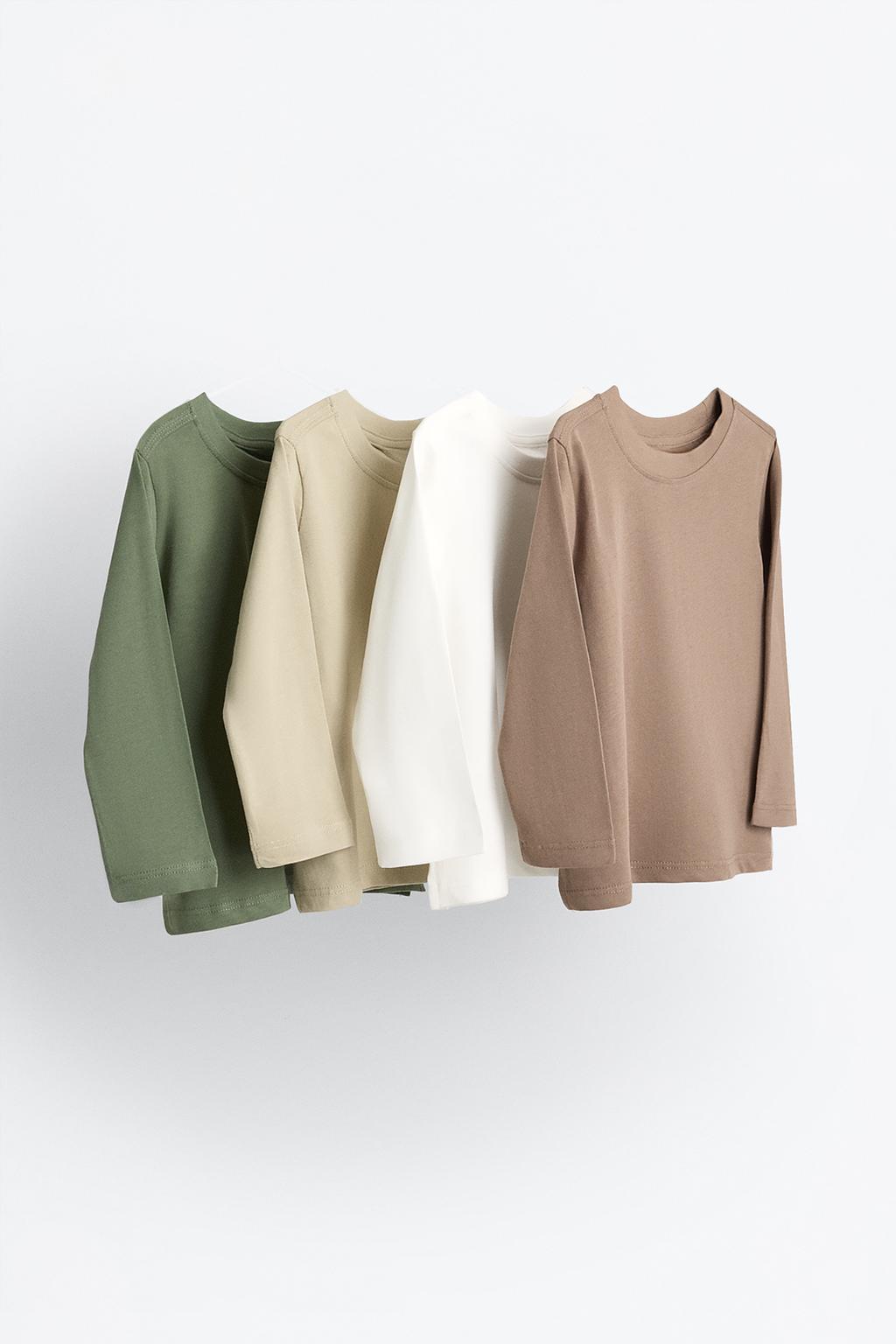 Pack of 4 plain T-shirts