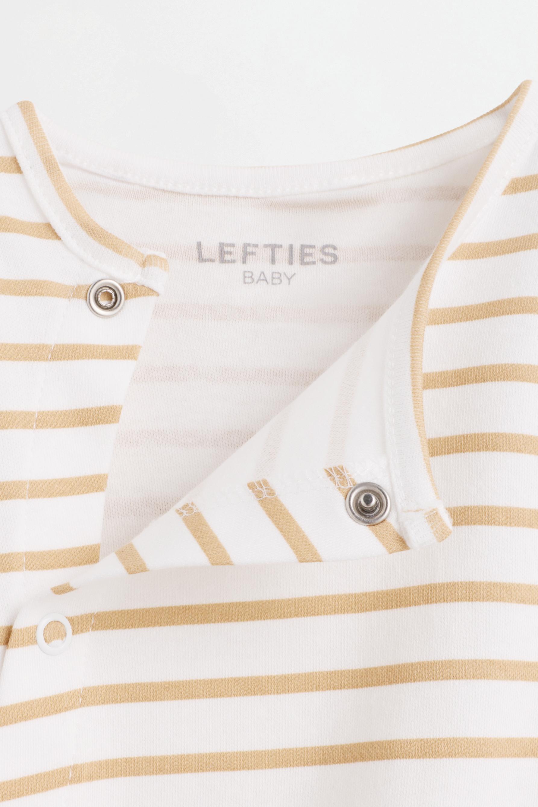 Printed interlock sleepsuit — MUSTARD