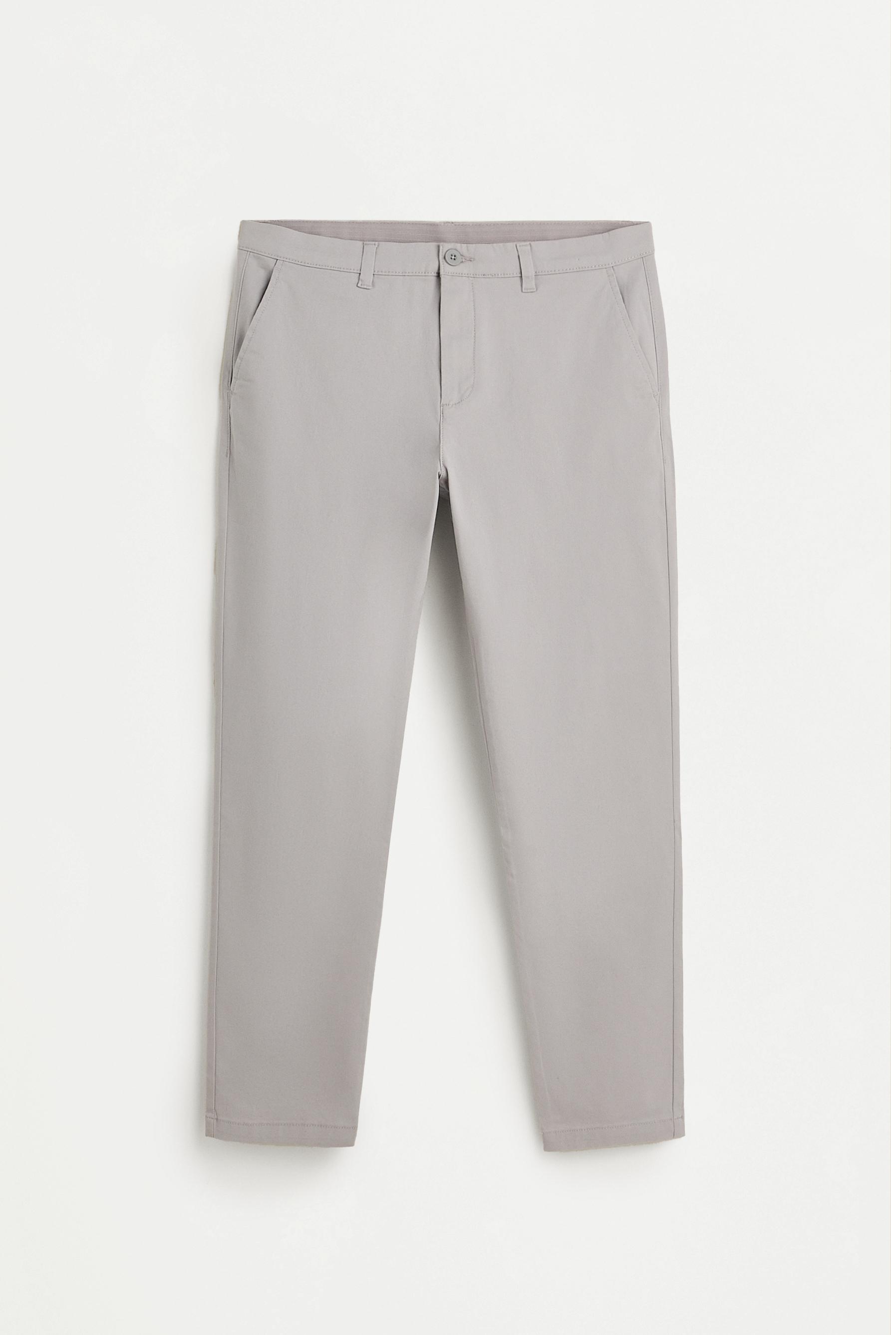 Skinny chino trousers — GREY